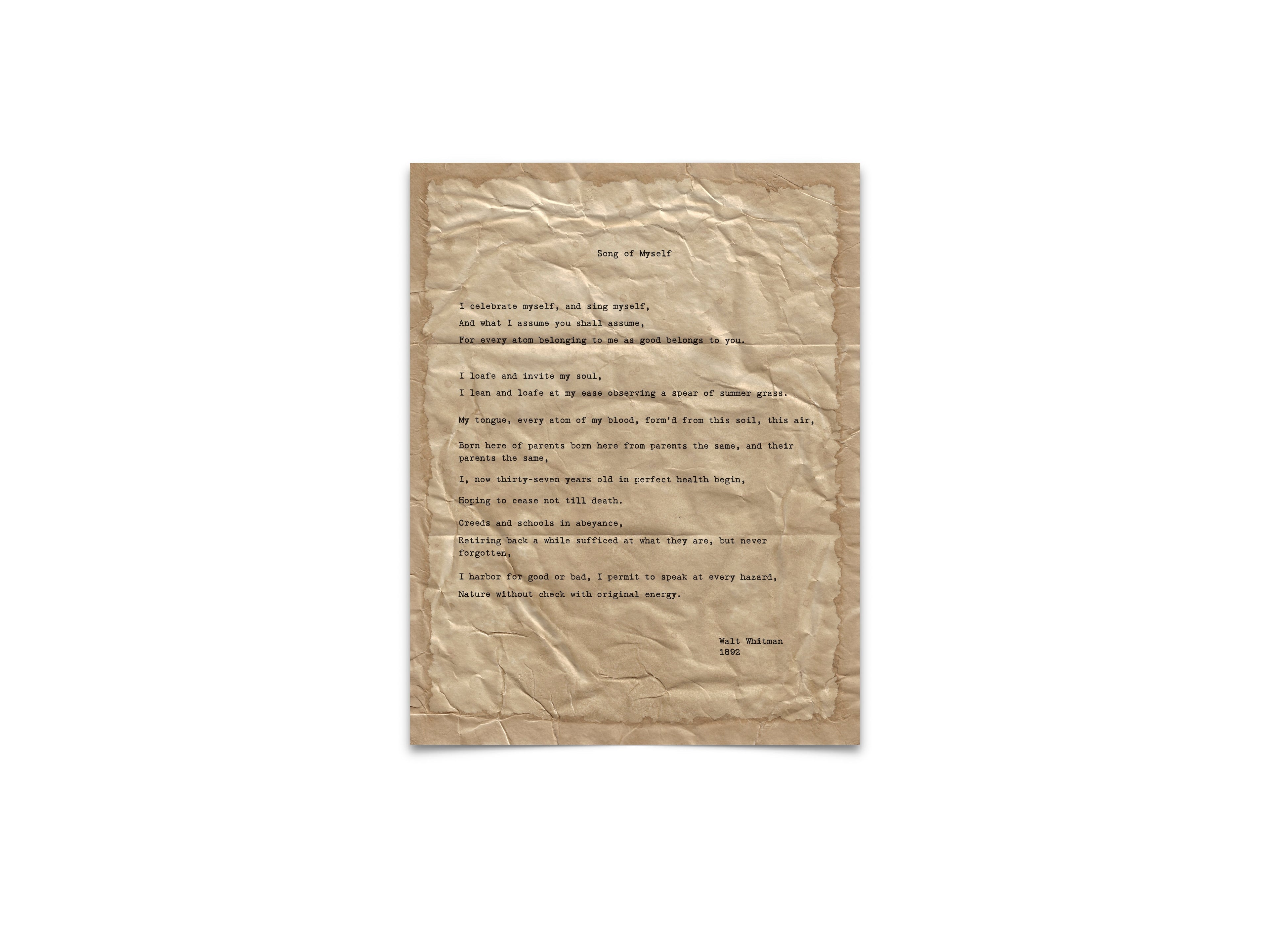 Song of Myself by Walt Whitman