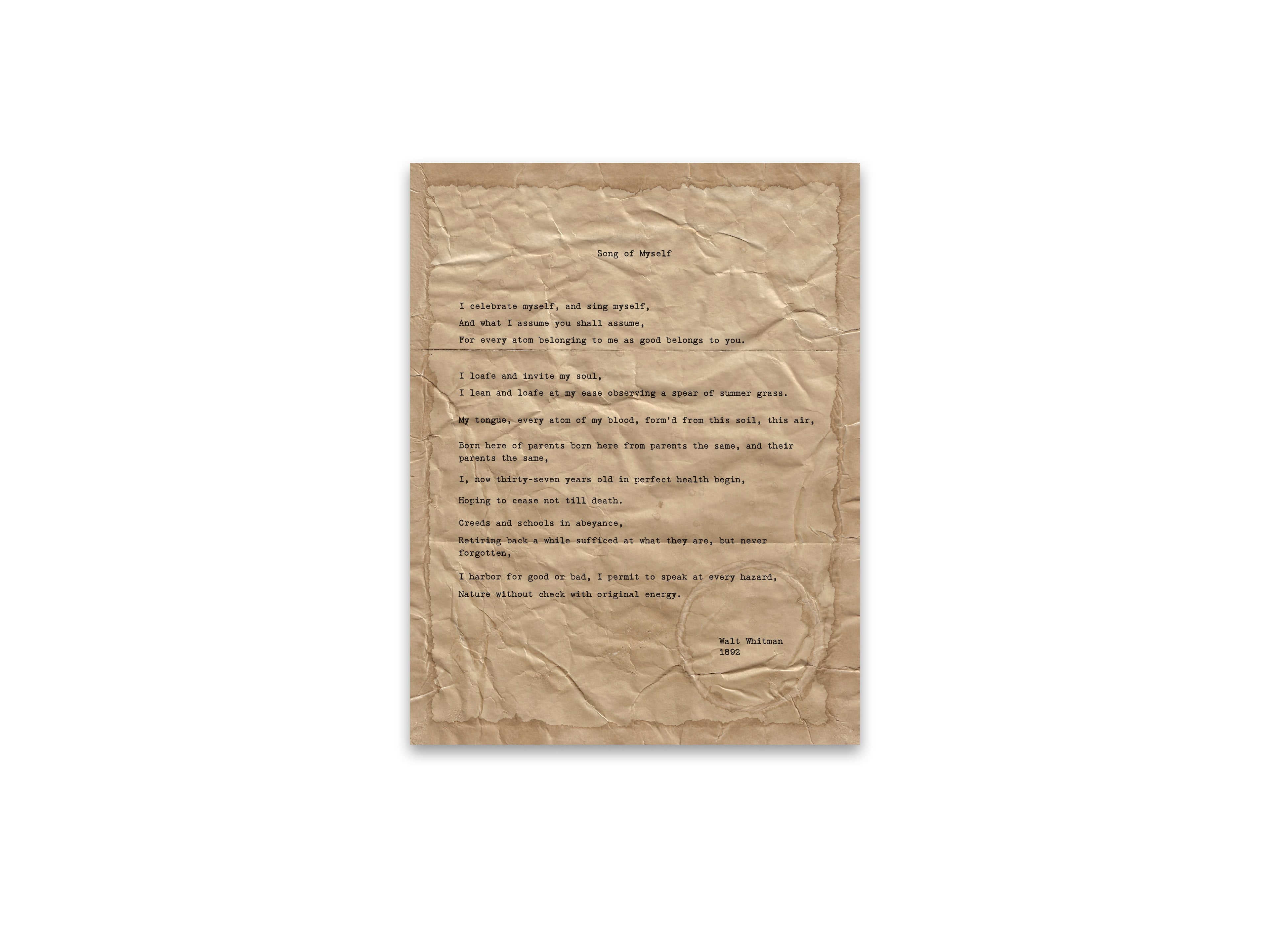 Song of Myself by Walt Whitman