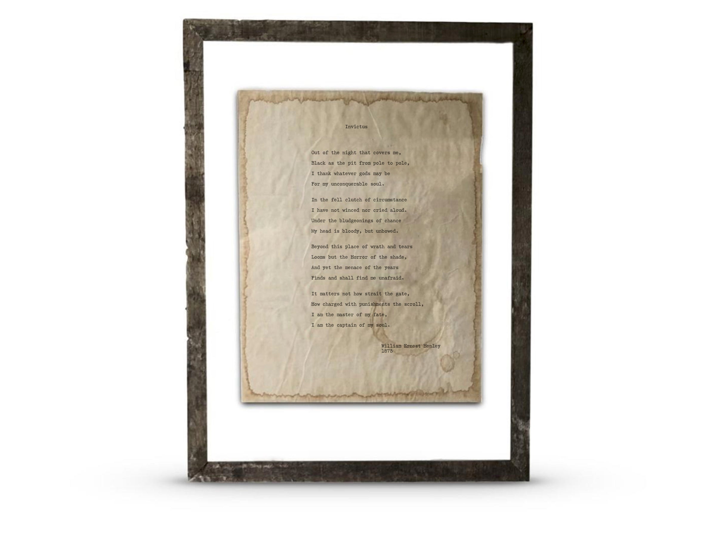 Invictus by William Ernest Henley