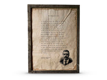 Load image into Gallery viewer, The Man in the Arena (with Etching) by Theodore &quot;Teddy&quot; Roosevelt