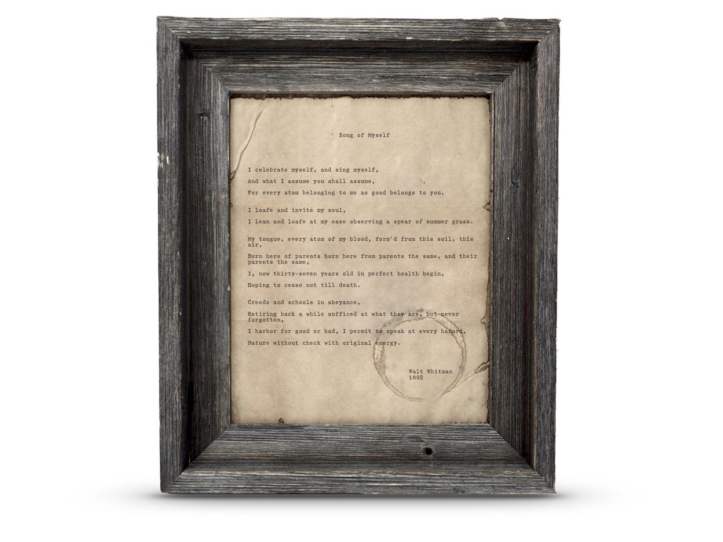 Song of Myself by Walt Whitman