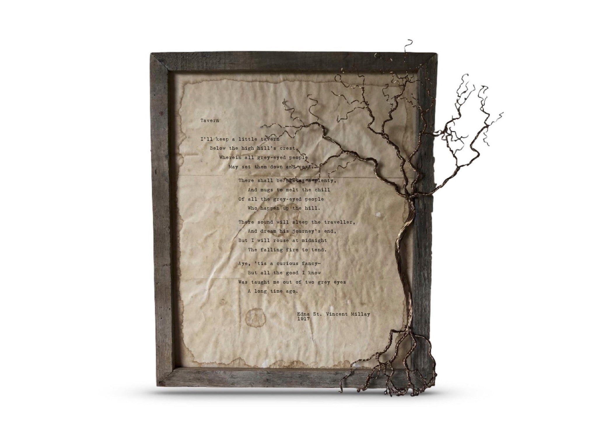 Tavern by Edna St. Vincent Millay