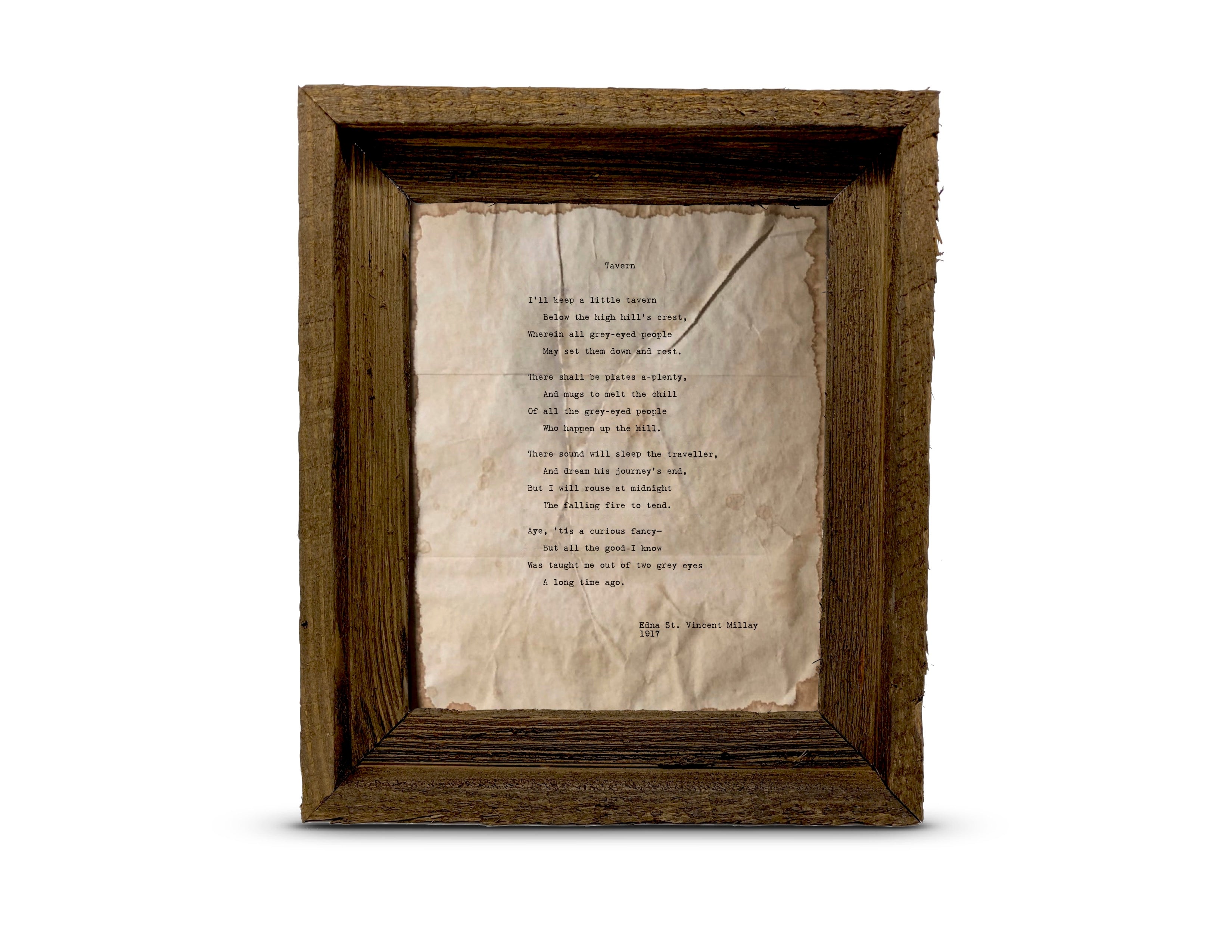Tavern by Edna St. Vincent Millay