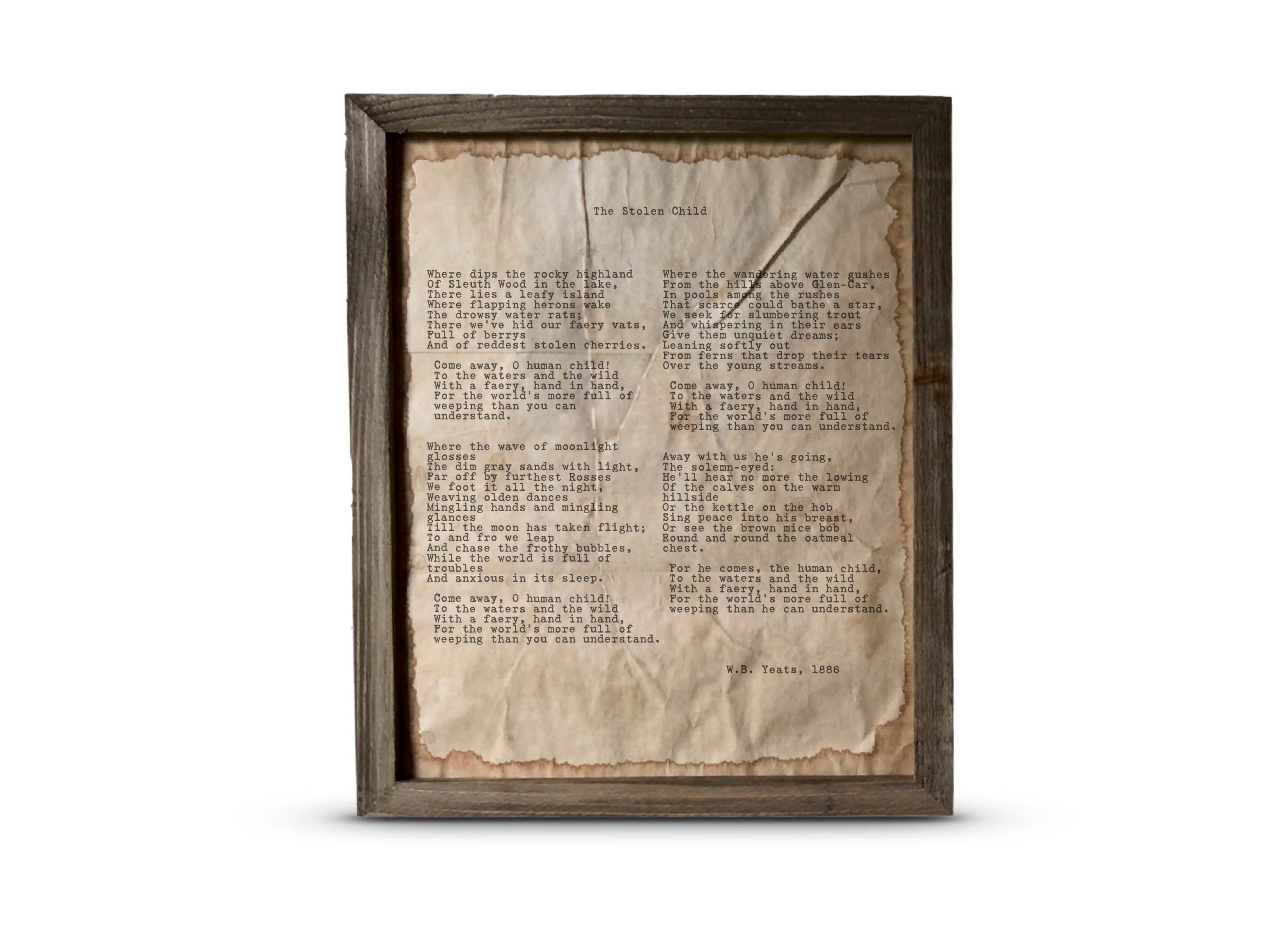 The Stolen Child by W.B. Yeats