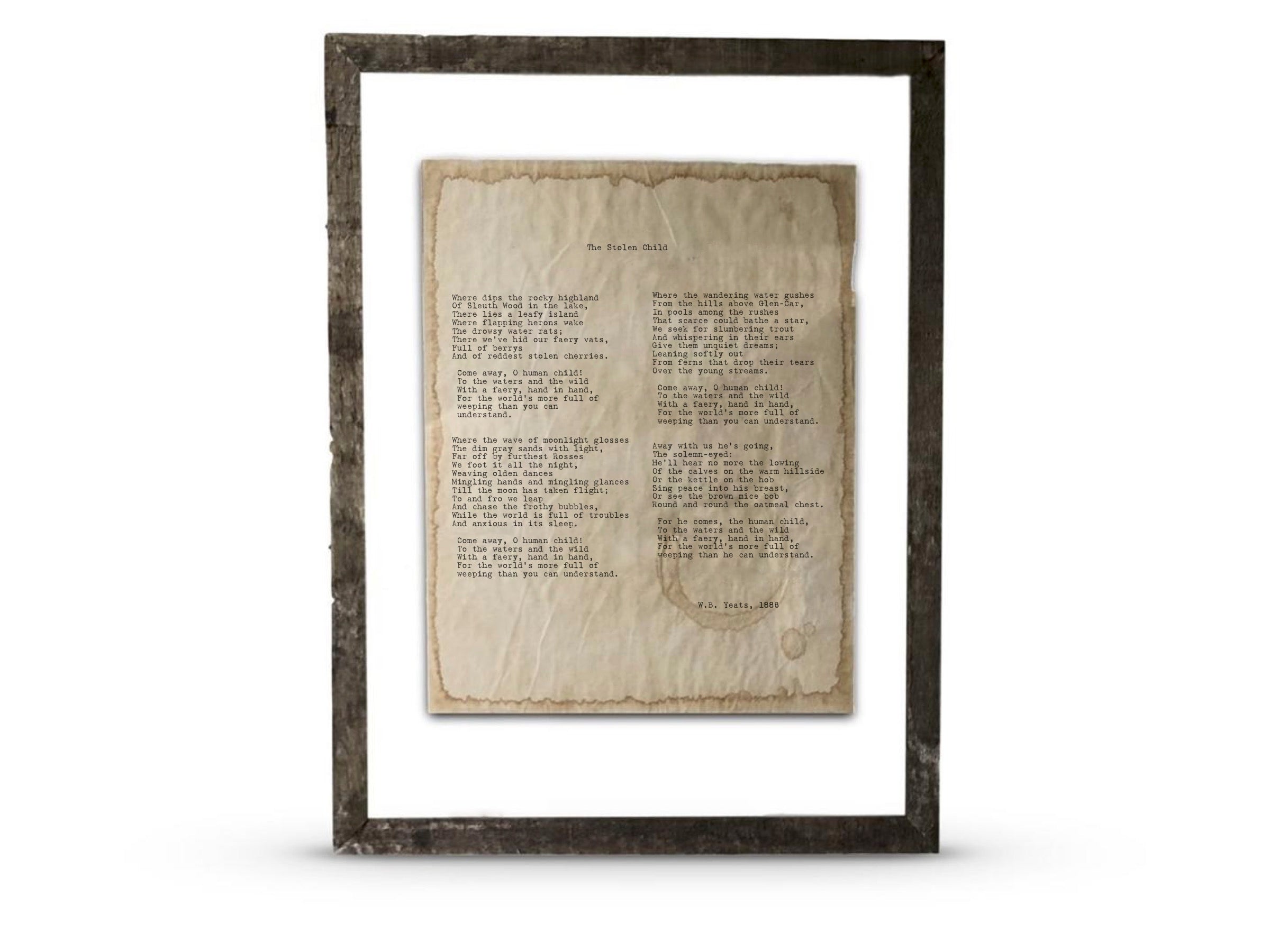 The Stolen Child by W.B. Yeats