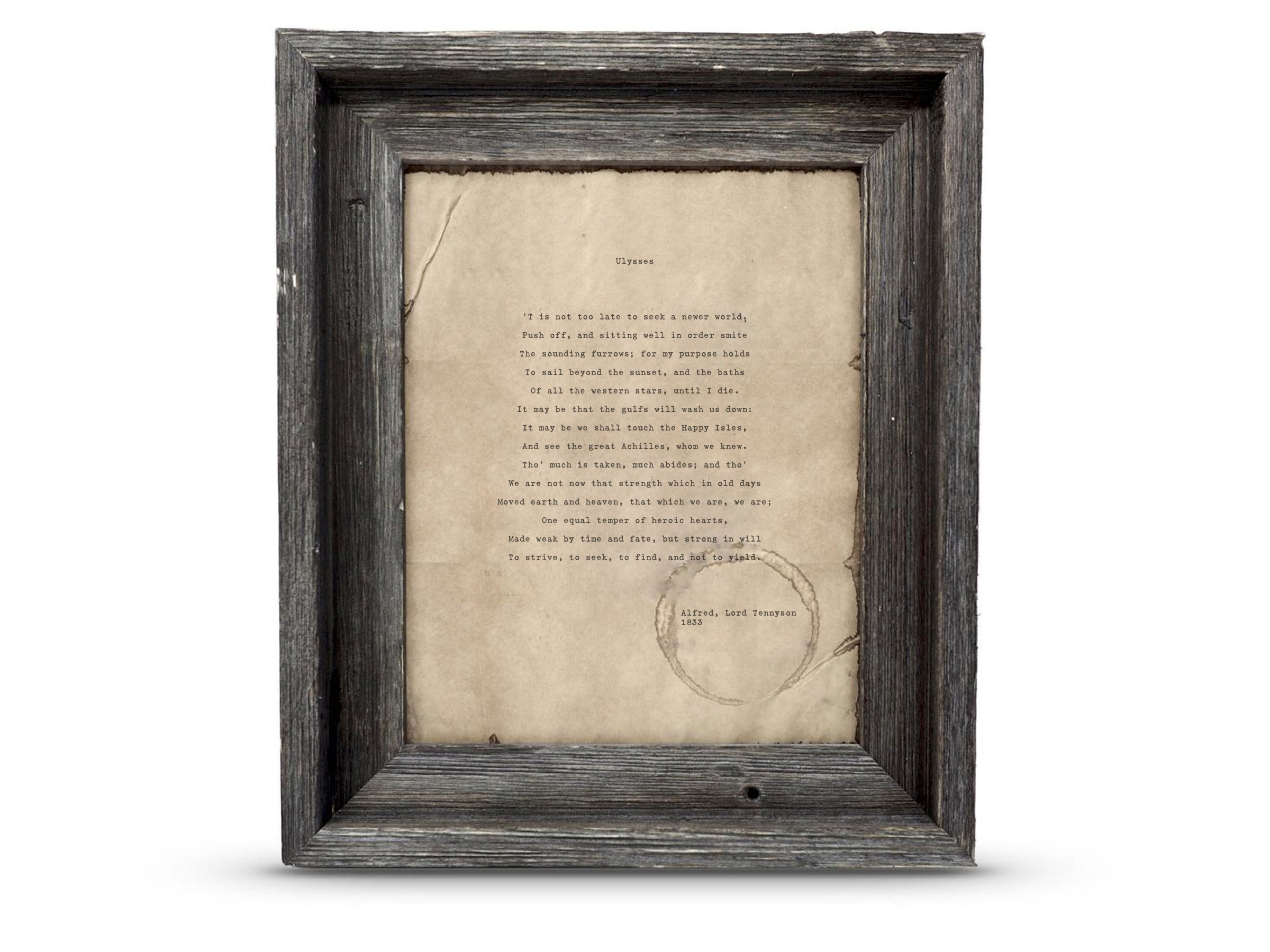 Ulysses by Alfred, Lord Tennyson