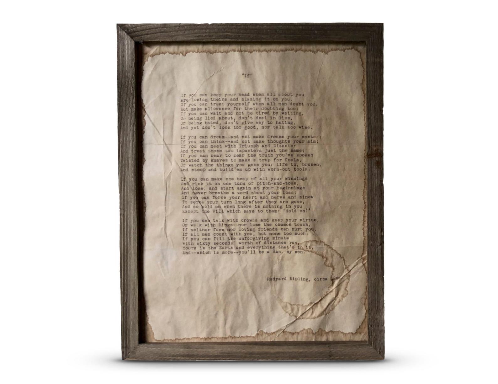 Custom Poem, Quote, Book Page, Wedding Vows or Song Lyrics Print