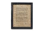 Handmade Aged Custom Poem, Quote, Book Page, Wedding Vows or Song Lyrics Print
