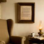 Handmade Aged Custom Poem, Quote, Book Page, Wedding Vows or Song Lyrics Print