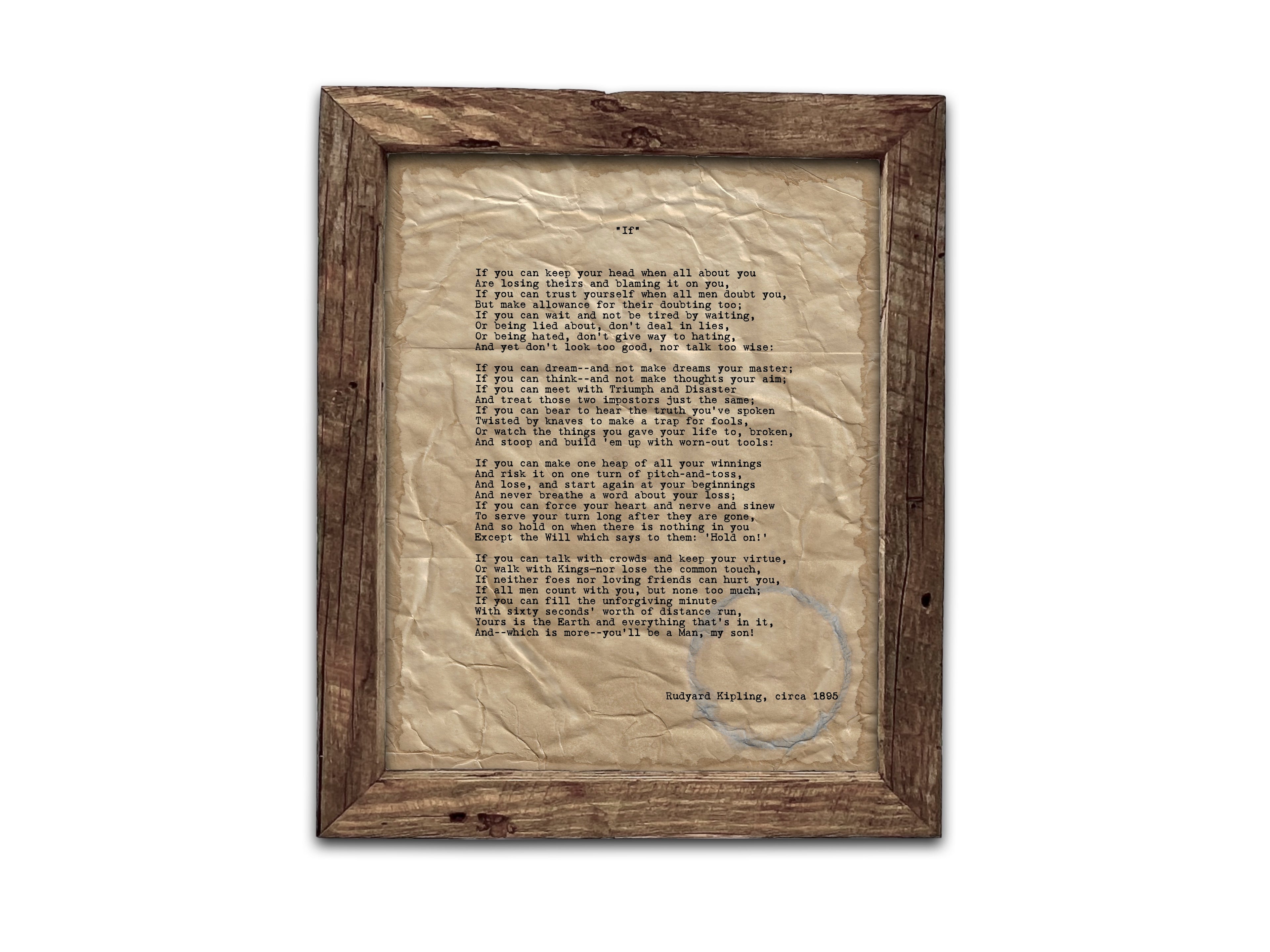 "If" by Rudyard Kipling