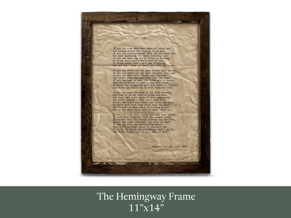 "If" by Rudyard Kipling