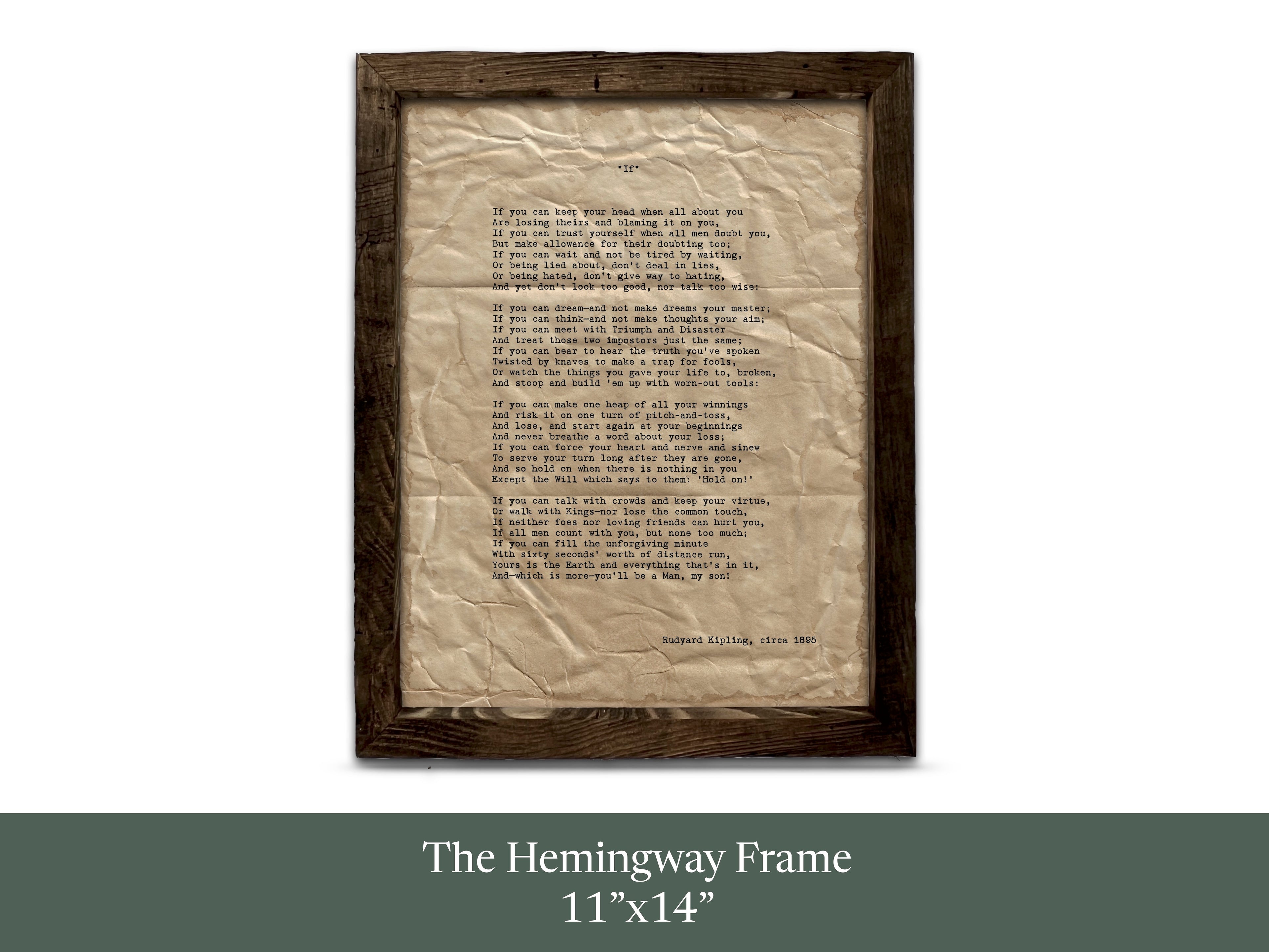 "If" by Rudyard Kipling