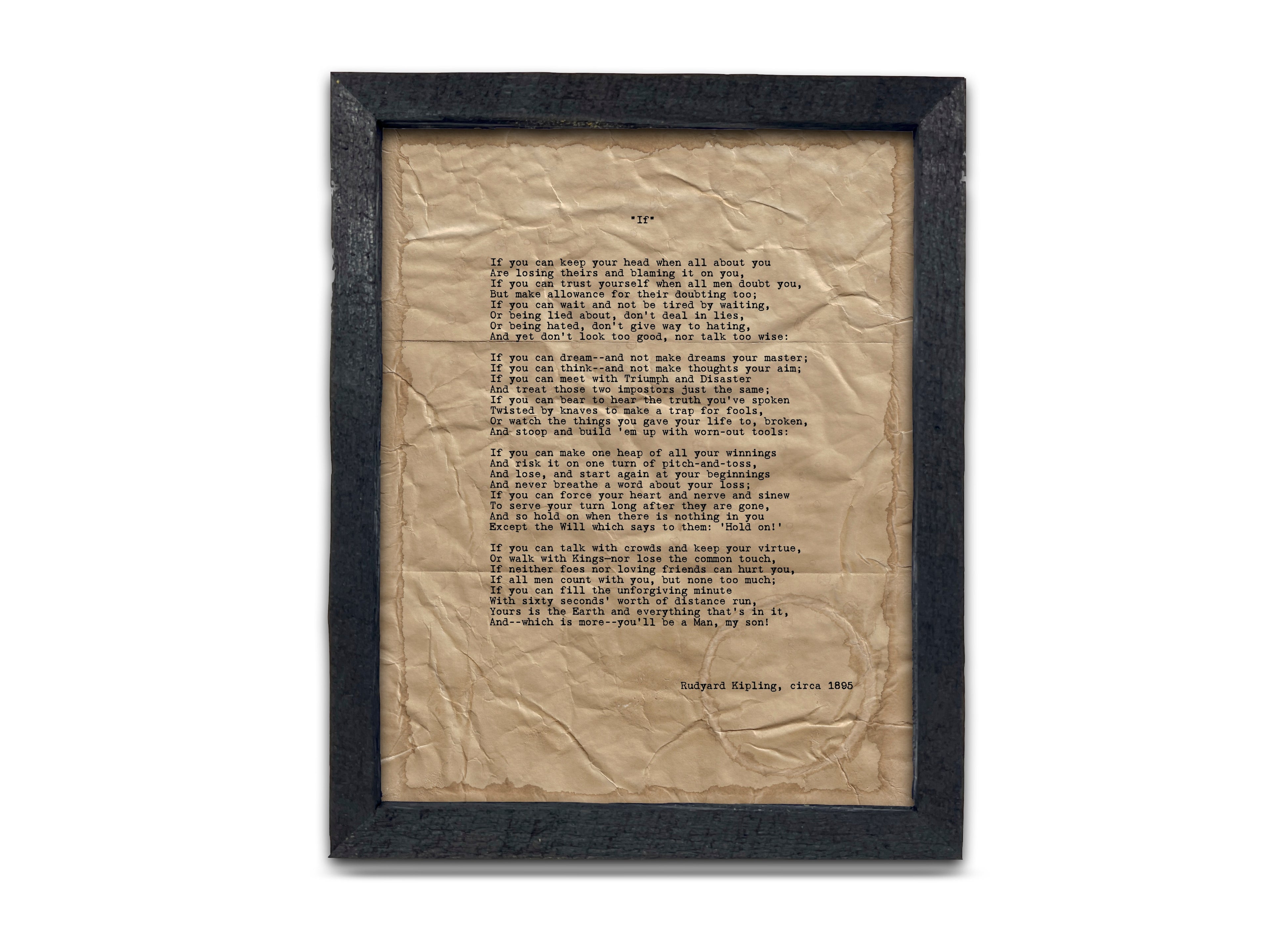 "If" by Rudyard Kipling