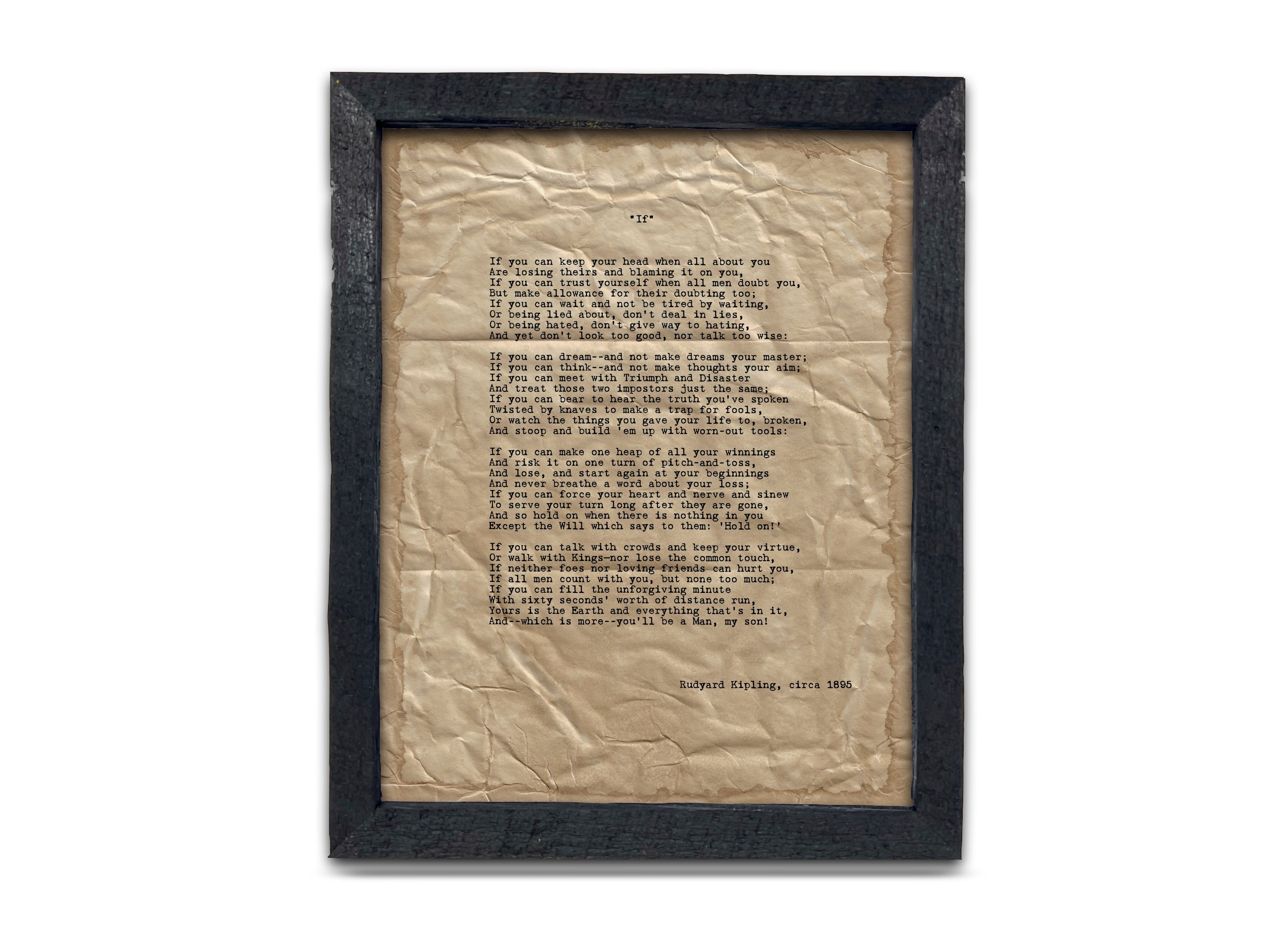 "If" by Rudyard Kipling