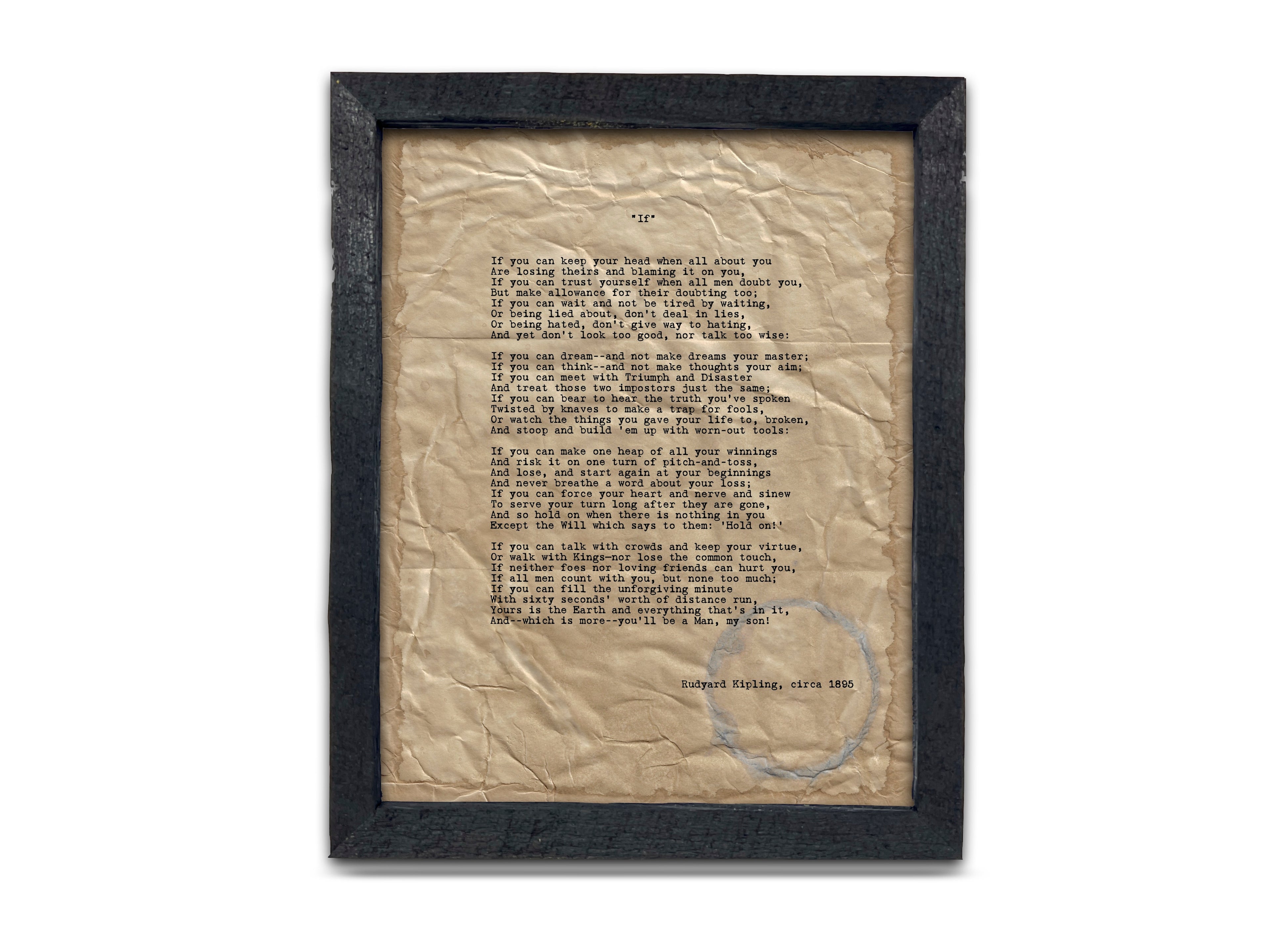 "If" by Rudyard Kipling