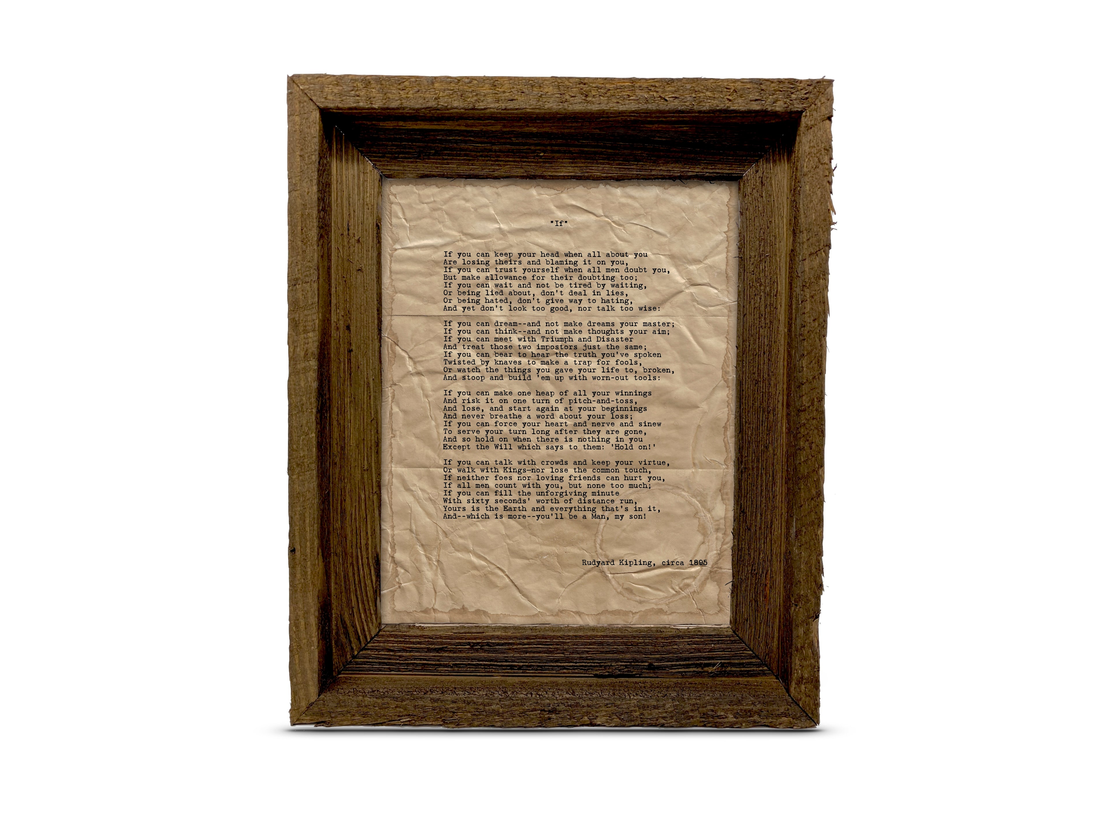 "If" by Rudyard Kipling