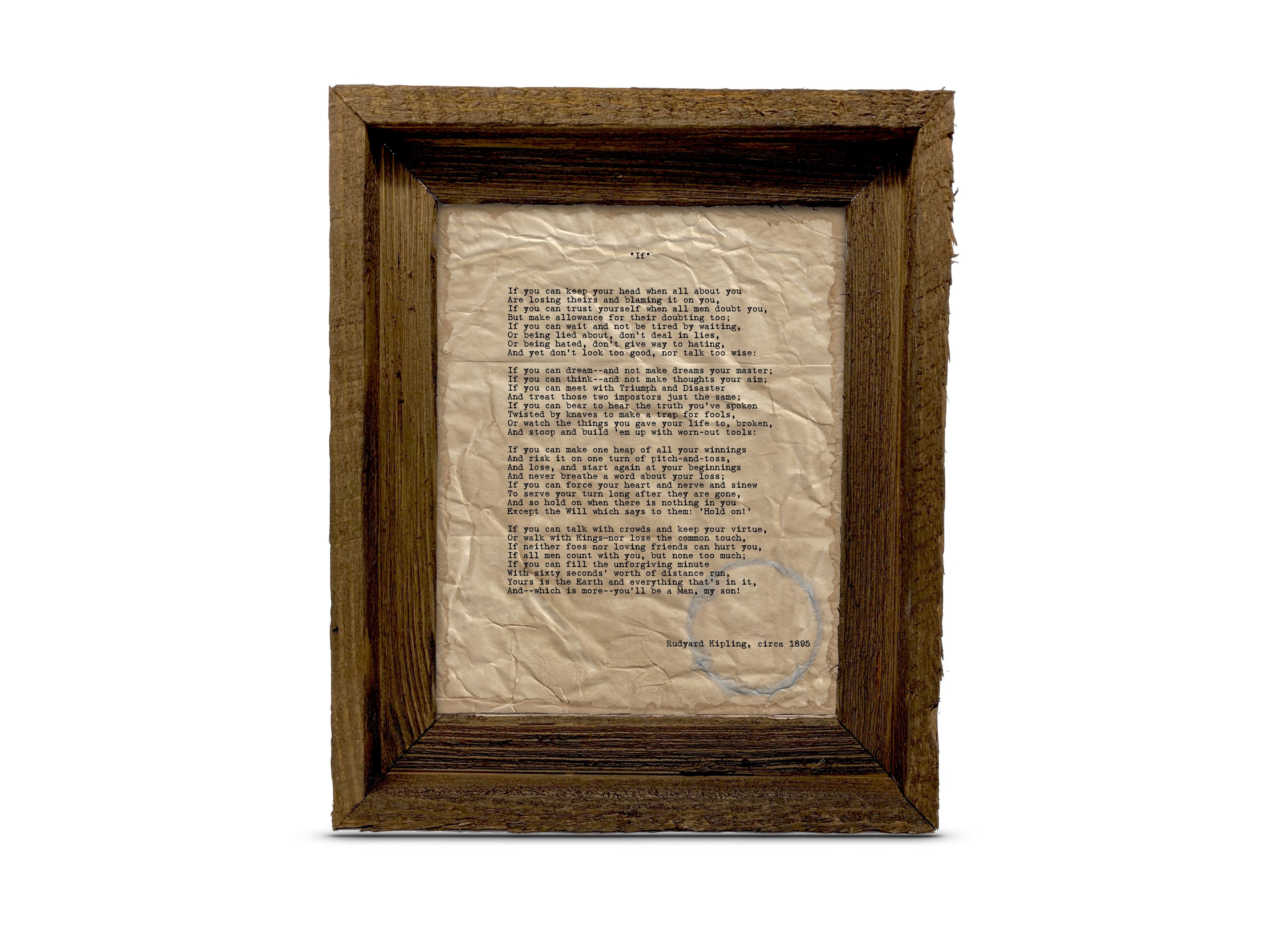 "If" by Rudyard Kipling