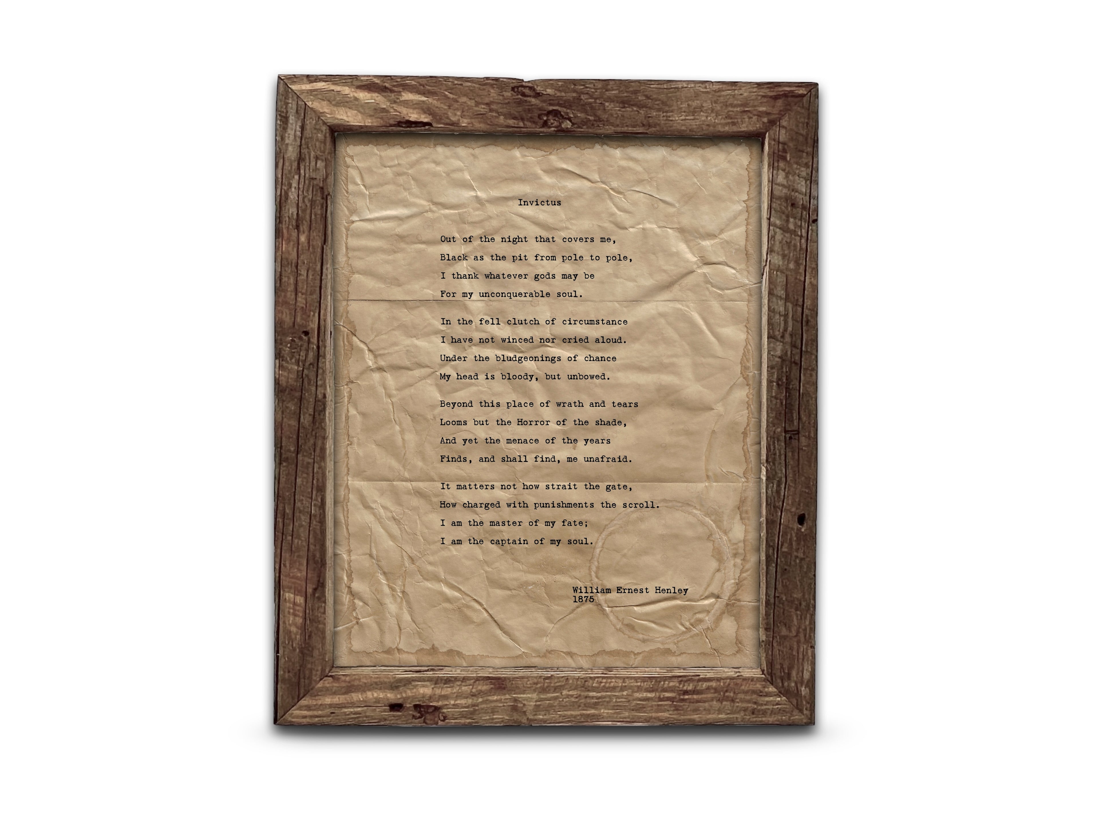 Invictus by William Ernest Henley