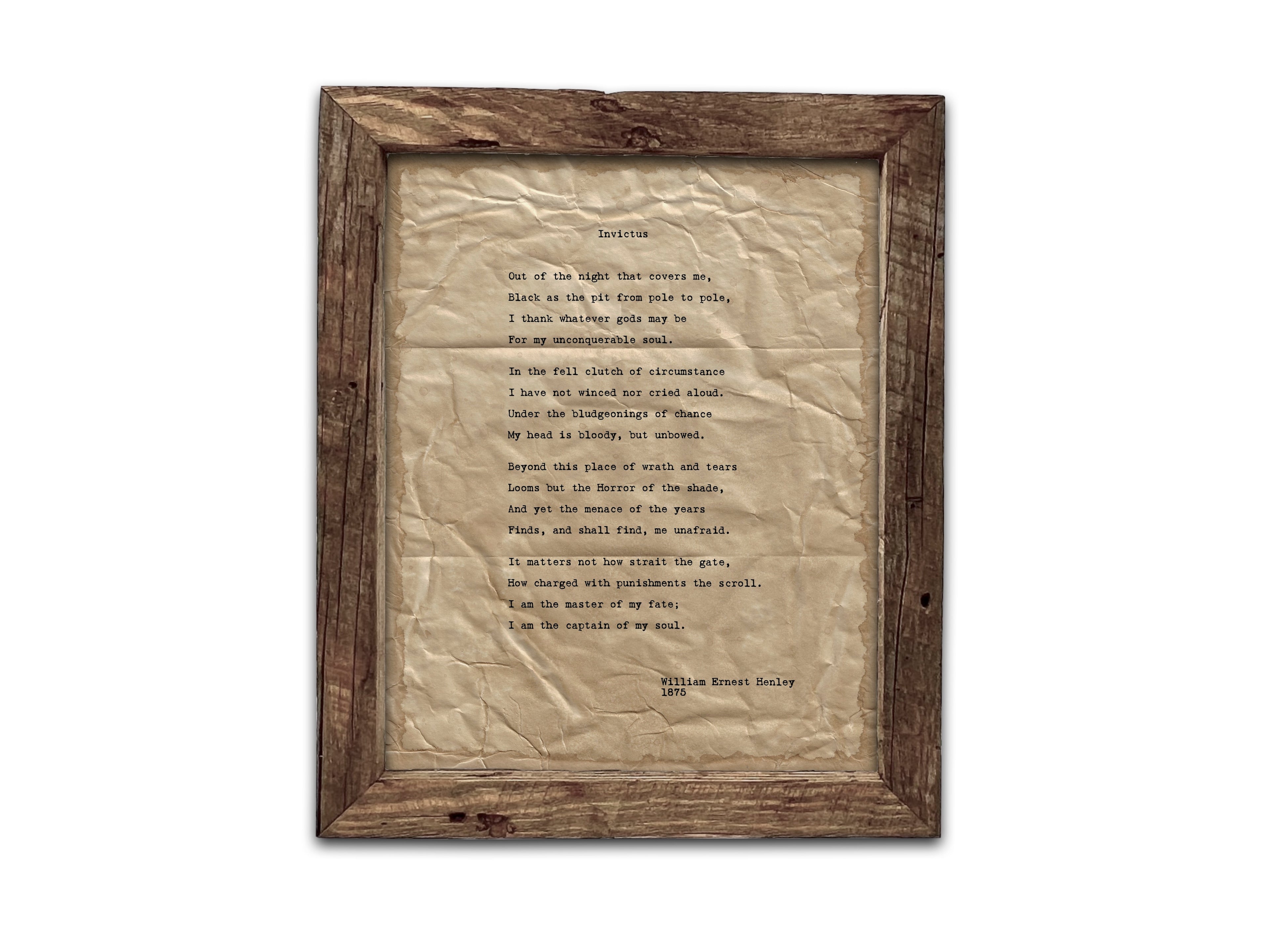 Invictus by William Ernest Henley