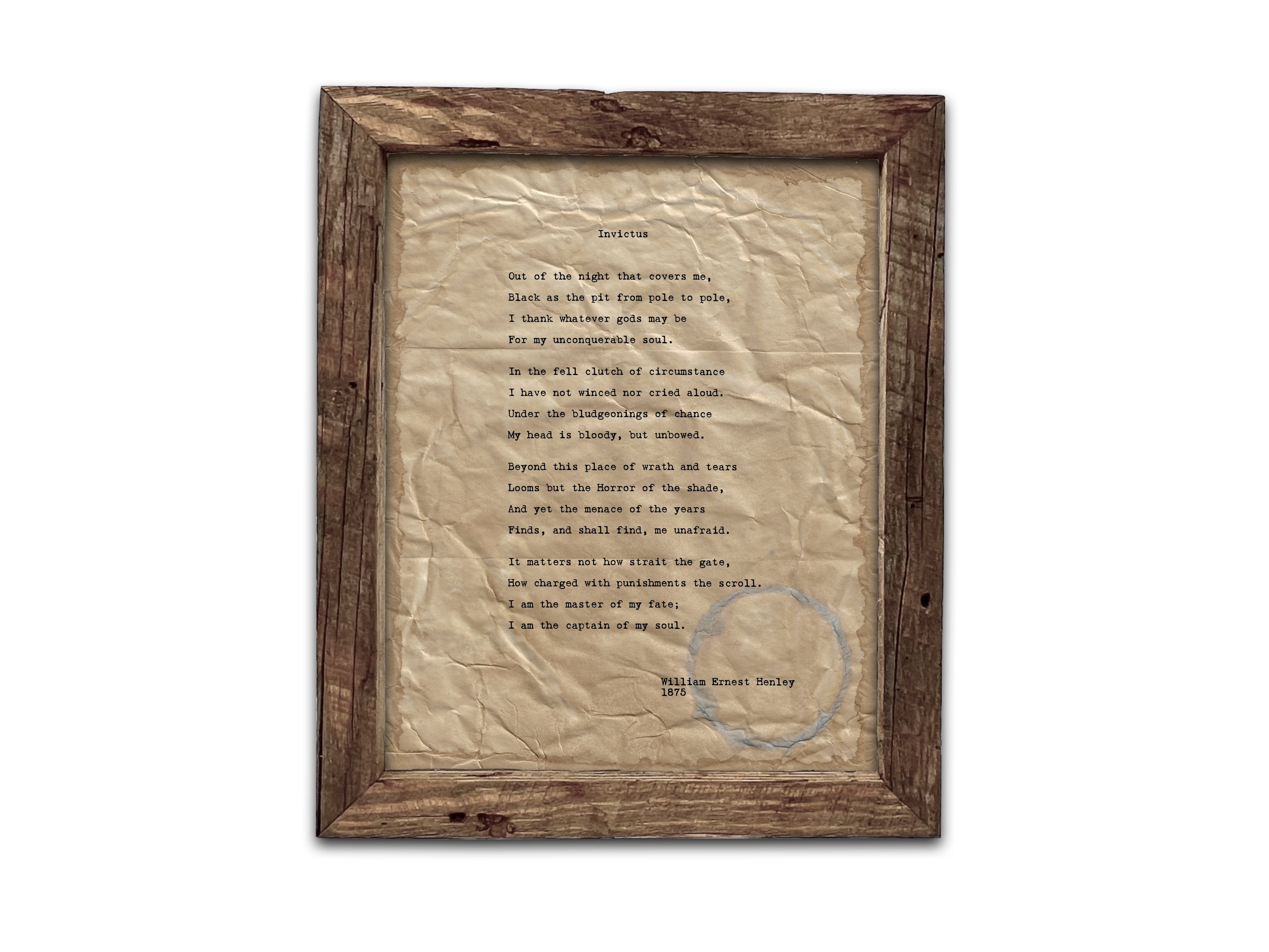 Invictus by William Ernest Henley