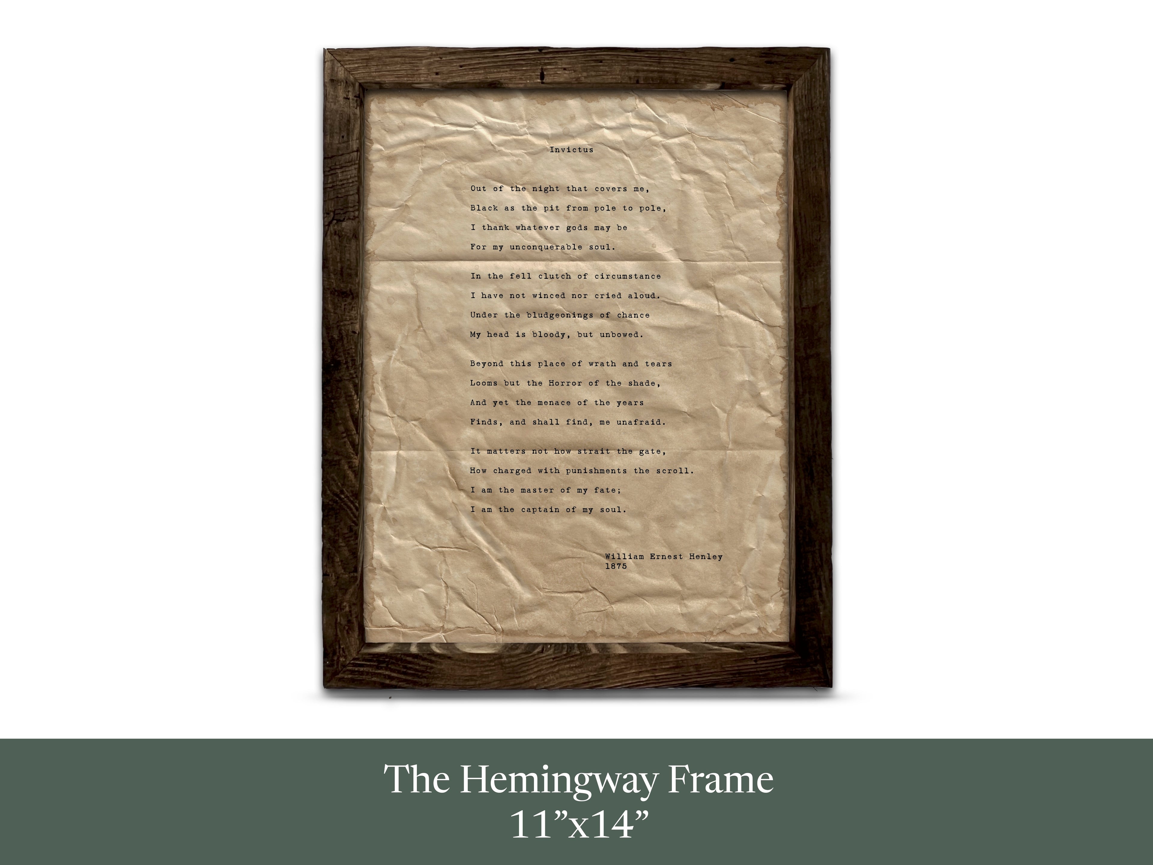 Invictus by William Ernest Henley