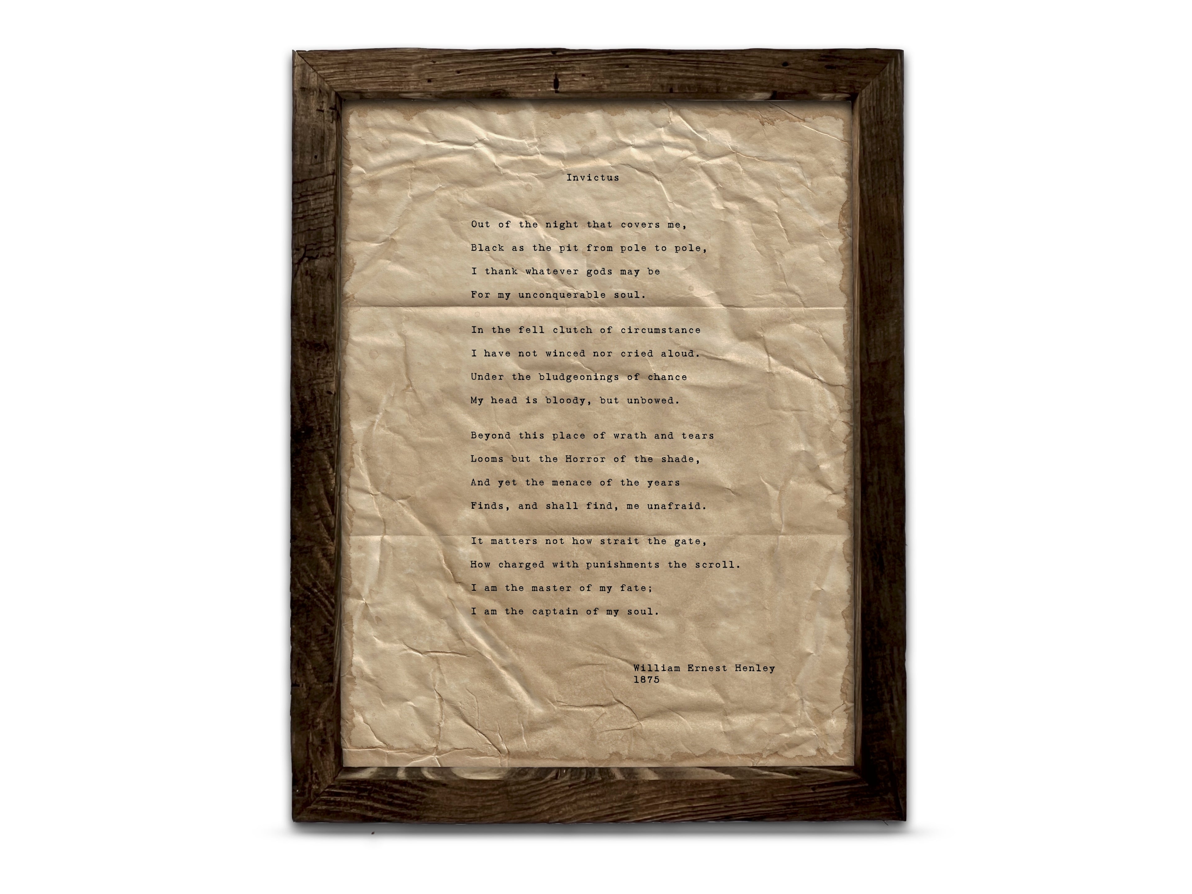 Invictus by William Ernest Henley