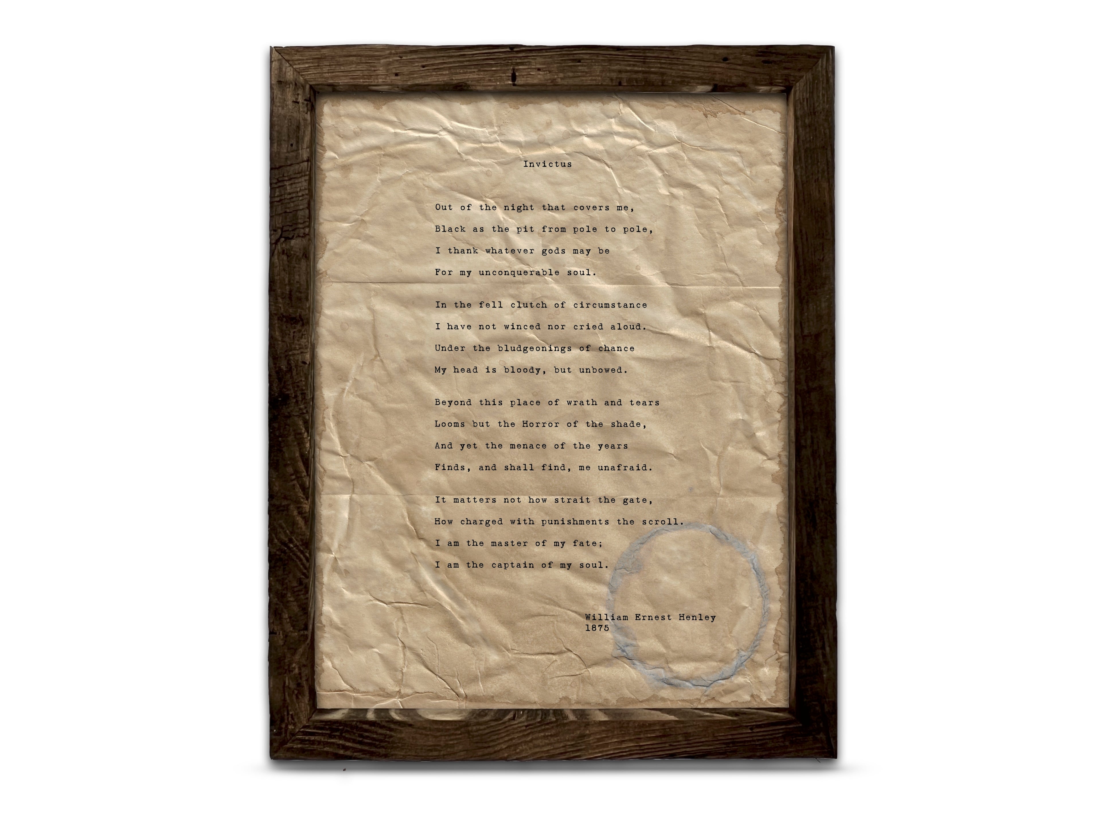 Invictus by William Ernest Henley