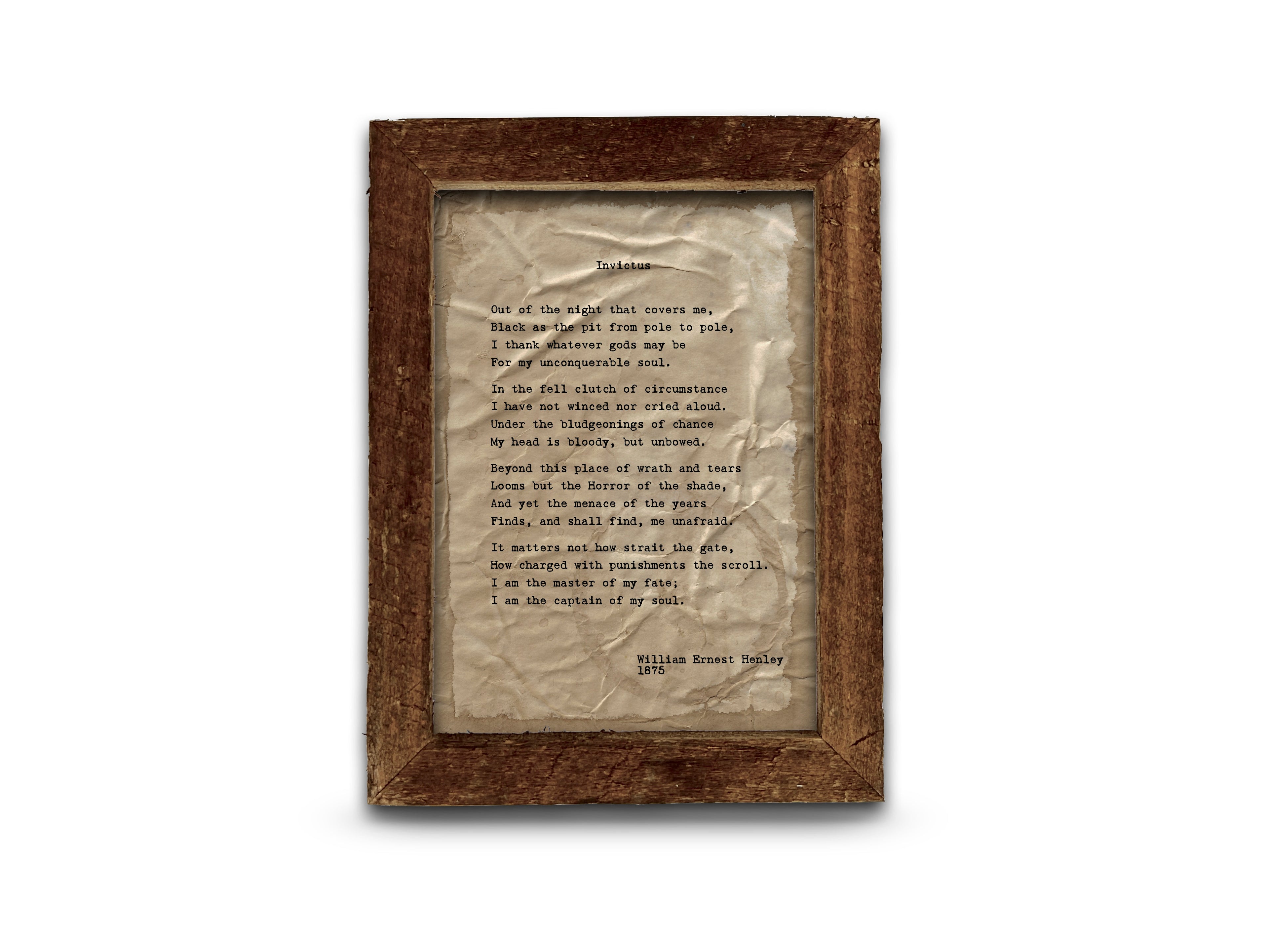 Invictus by William Ernest Henley