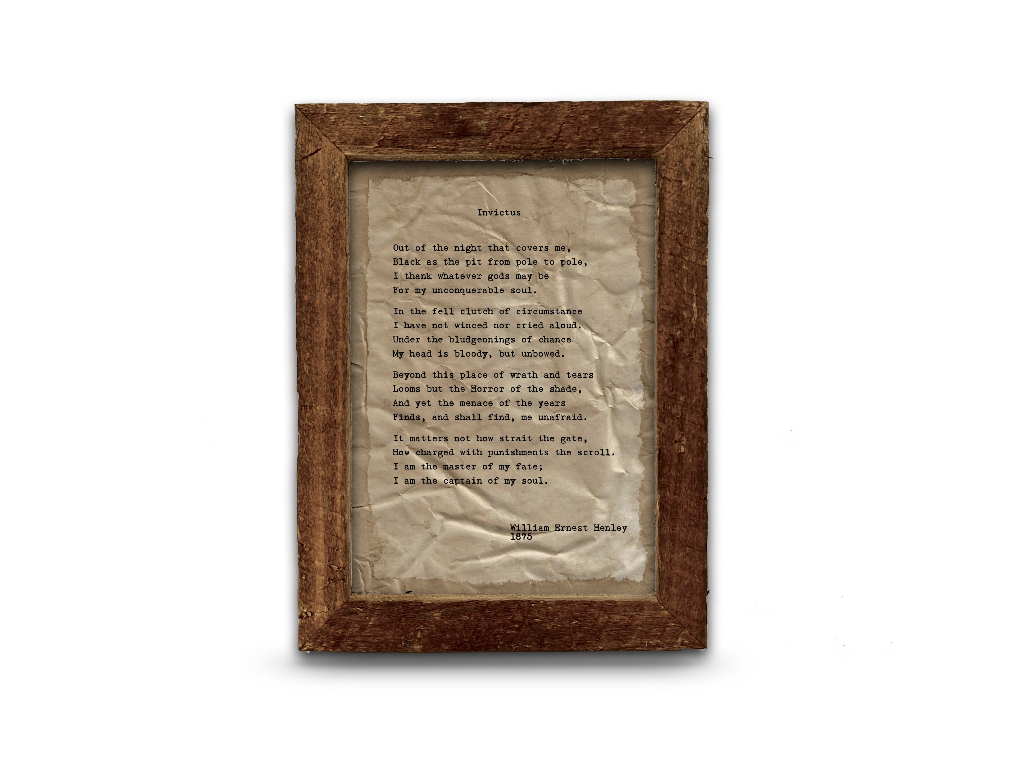 Invictus by William Ernest Henley