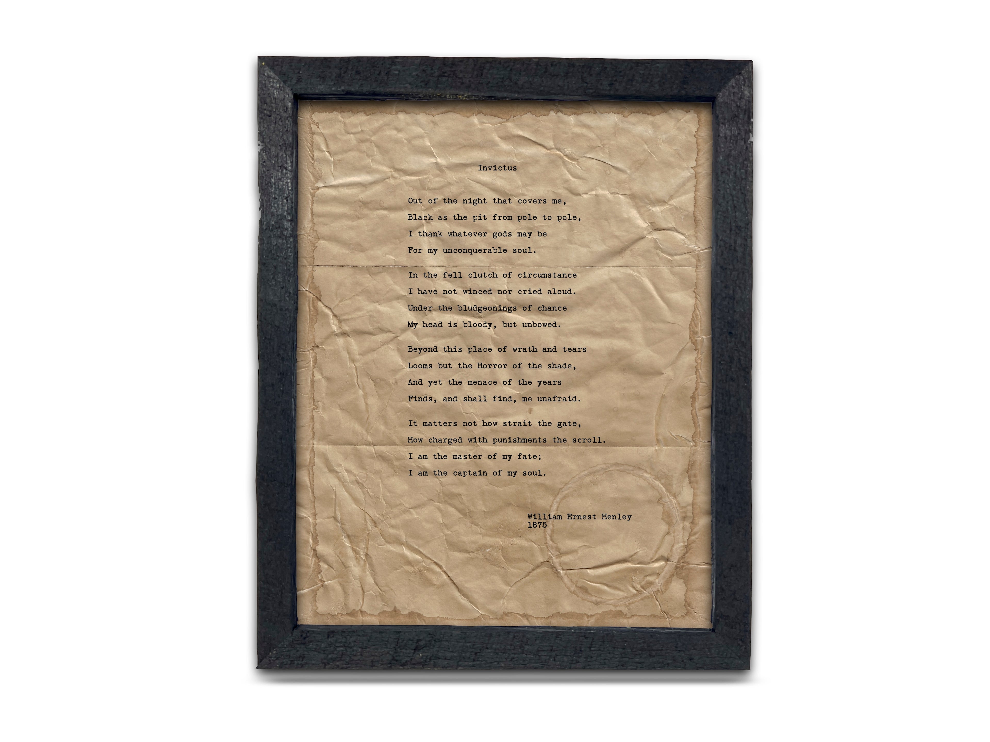 Invictus by William Ernest Henley