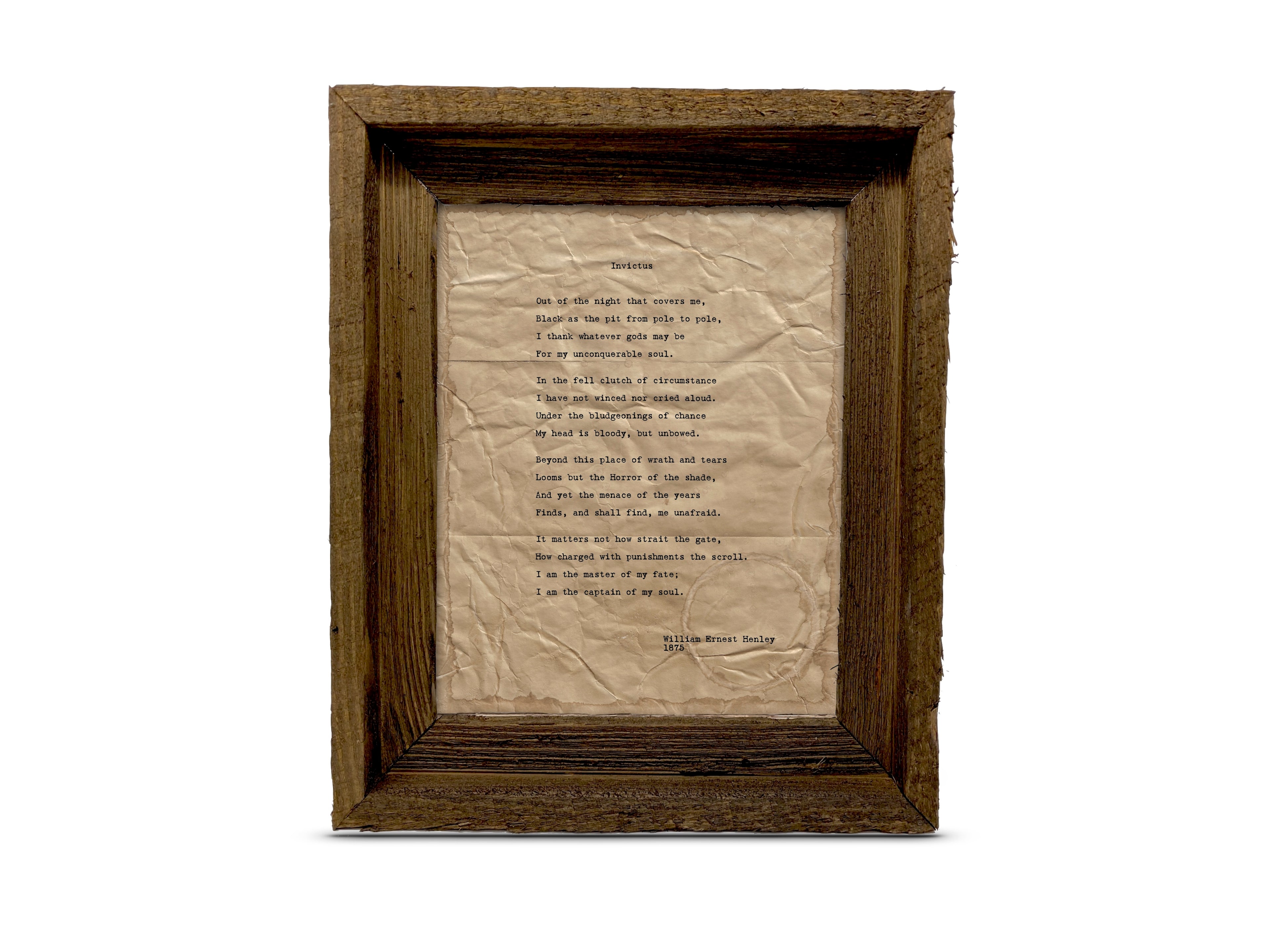 Invictus by William Ernest Henley