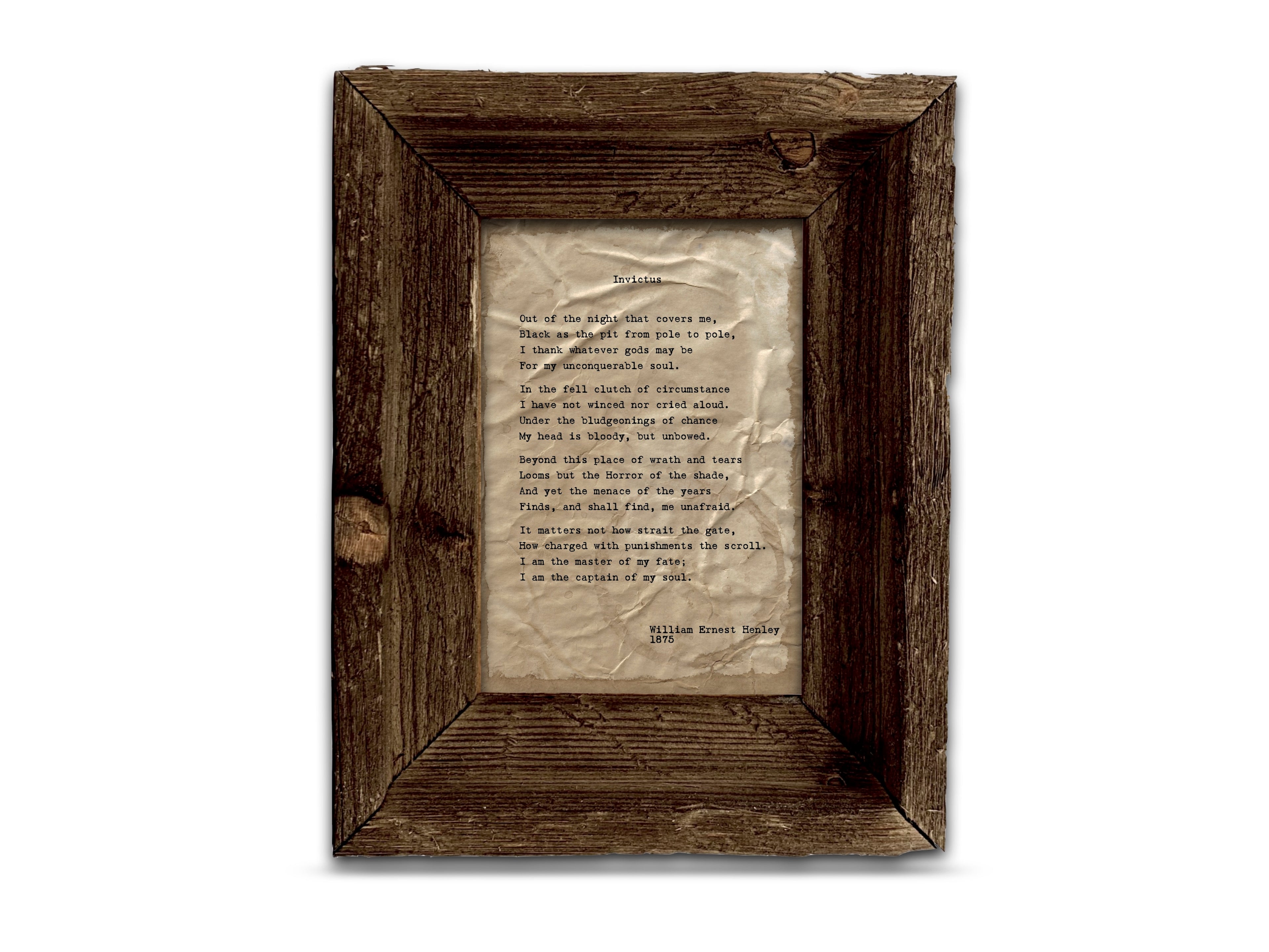 Invictus by William Ernest Henley