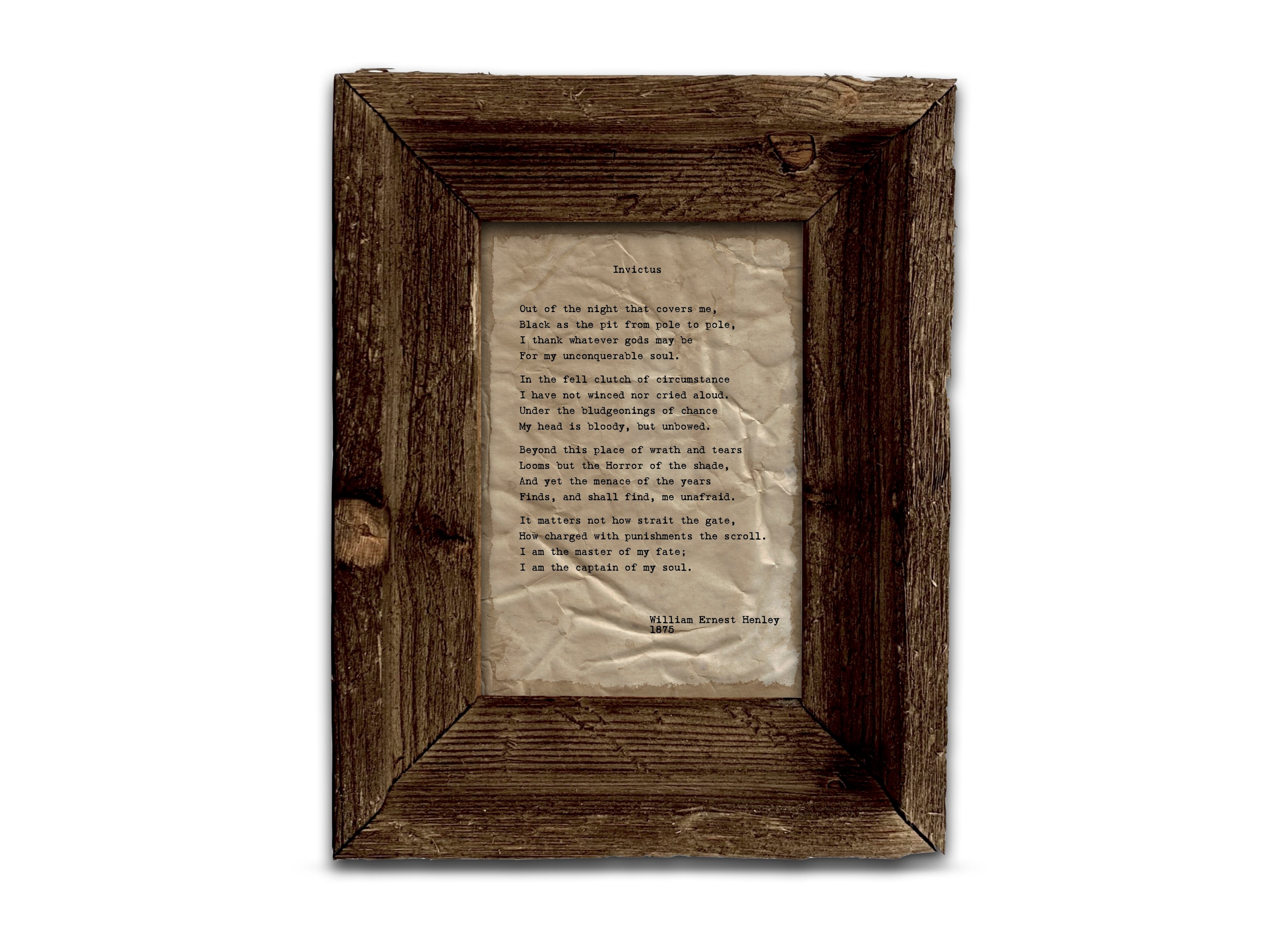 Invictus by William Ernest Henley