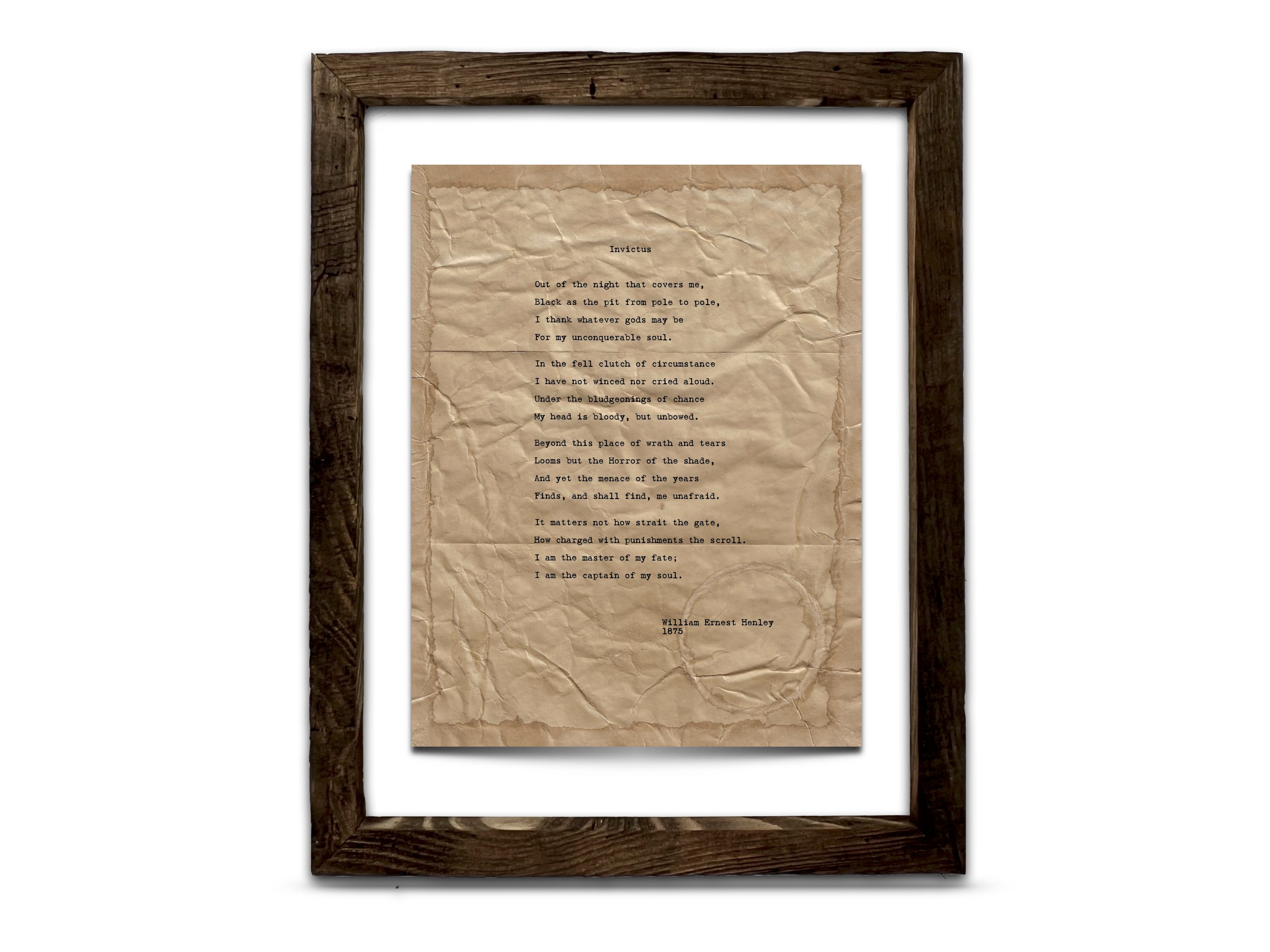 Invictus by William Ernest Henley