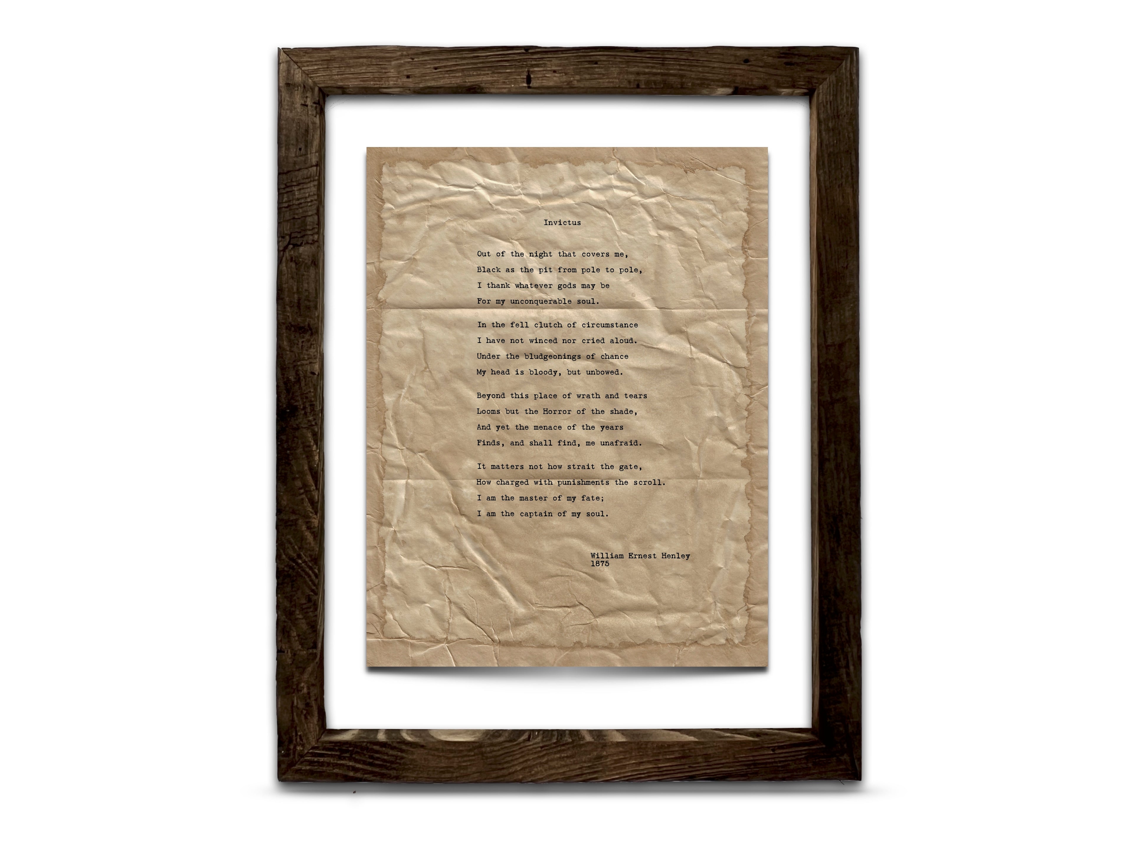 Invictus by William Ernest Henley