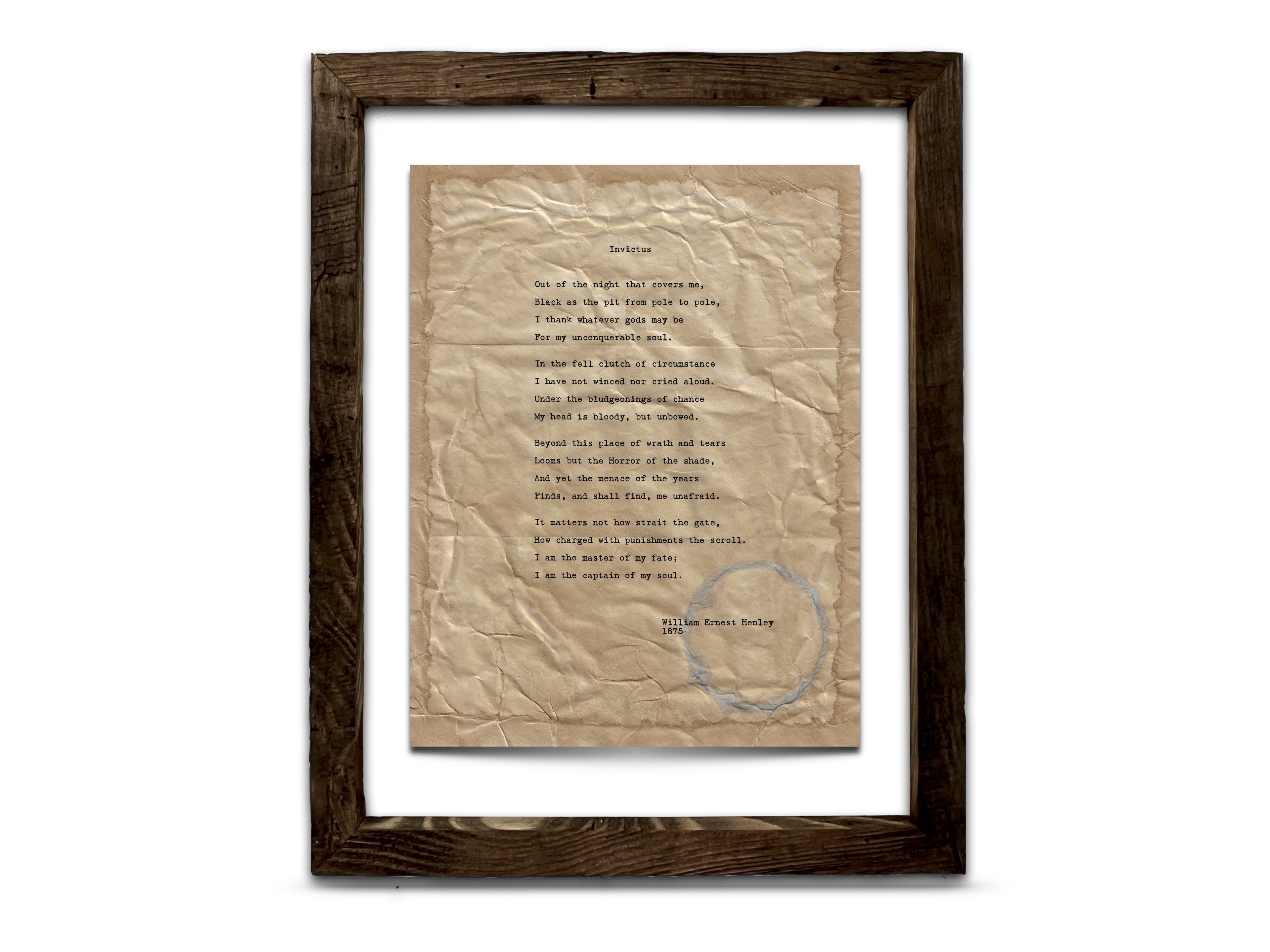 Invictus by William Ernest Henley