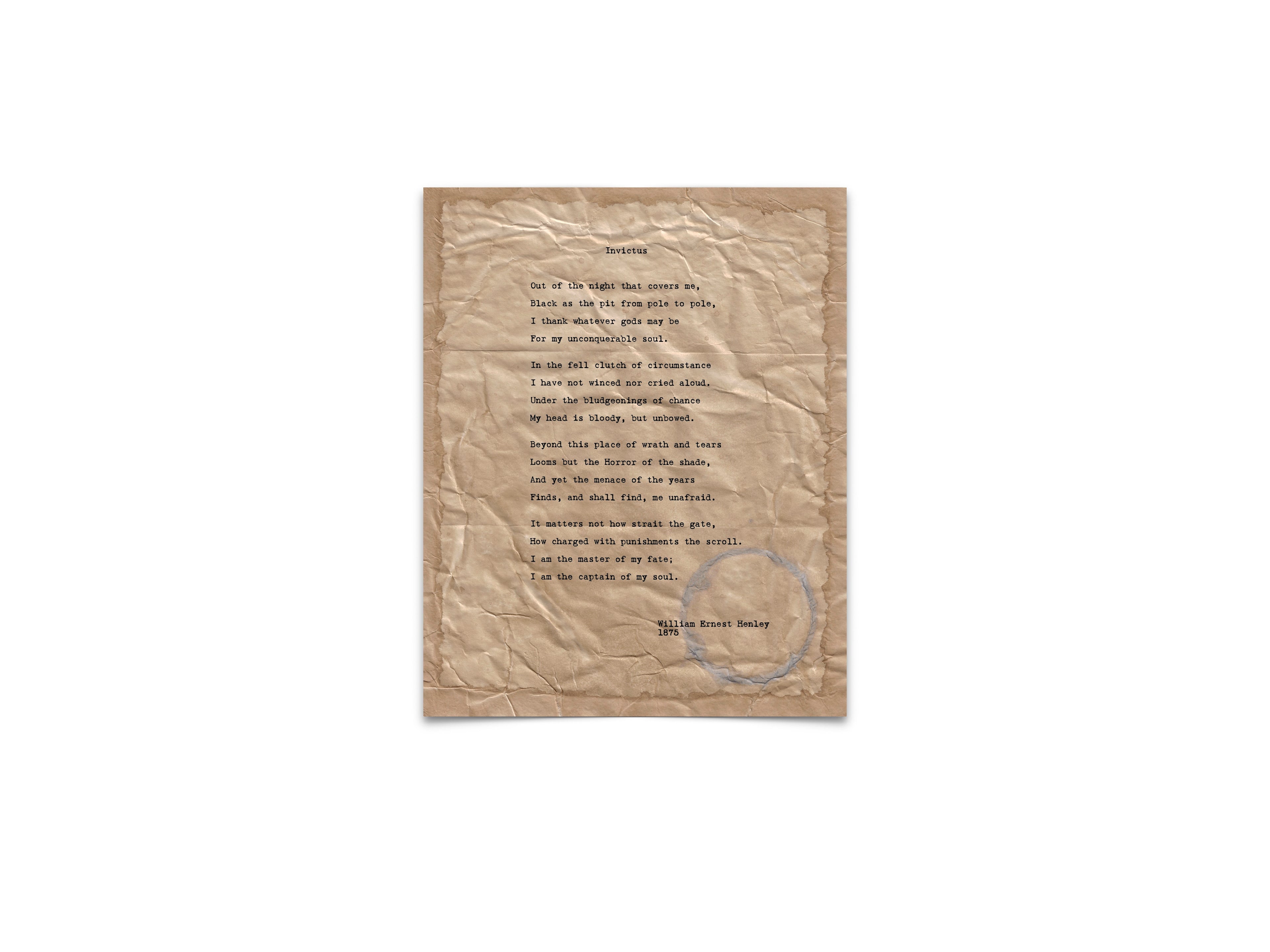 Invictus by William Ernest Henley