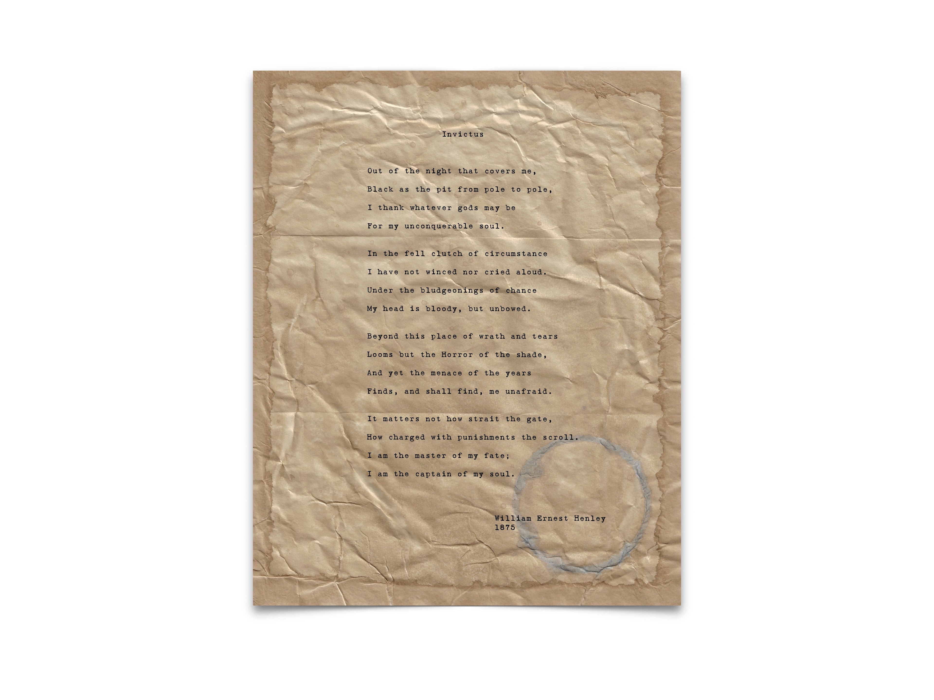 Invictus by William Ernest Henley