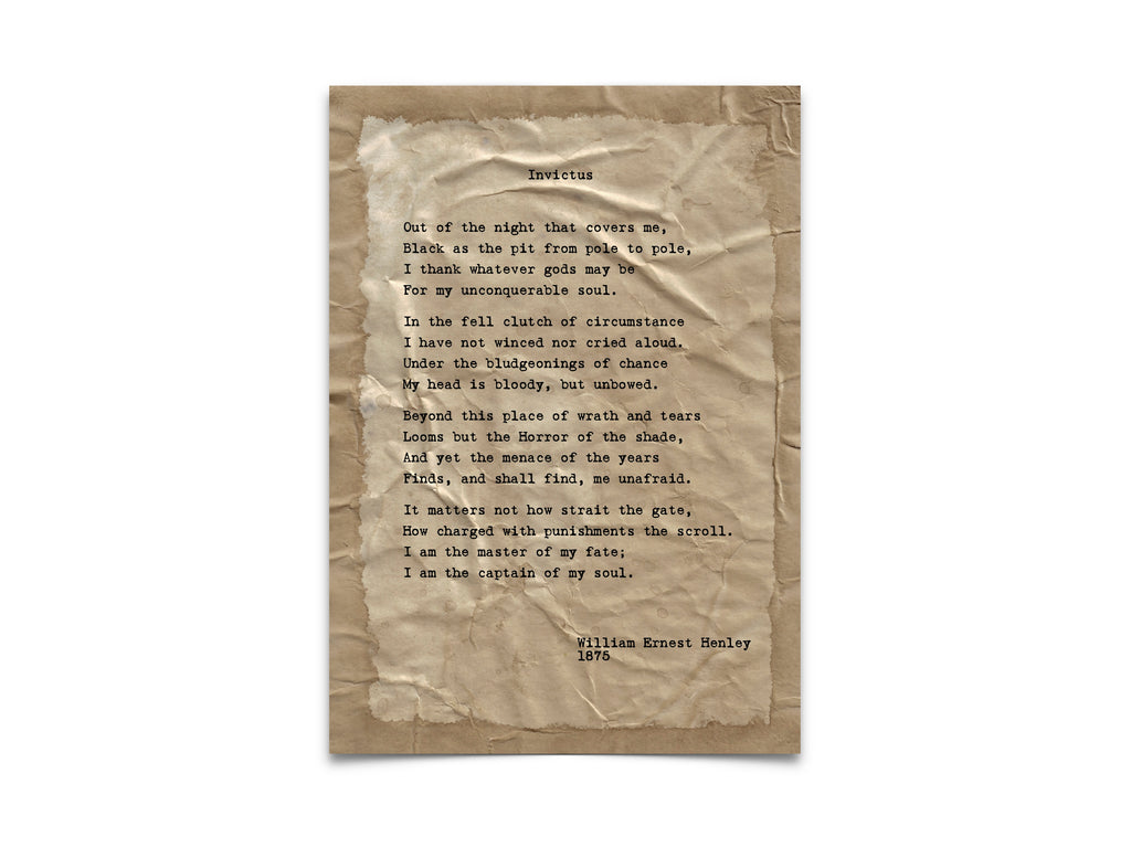 Invictus by William Ernest Henley