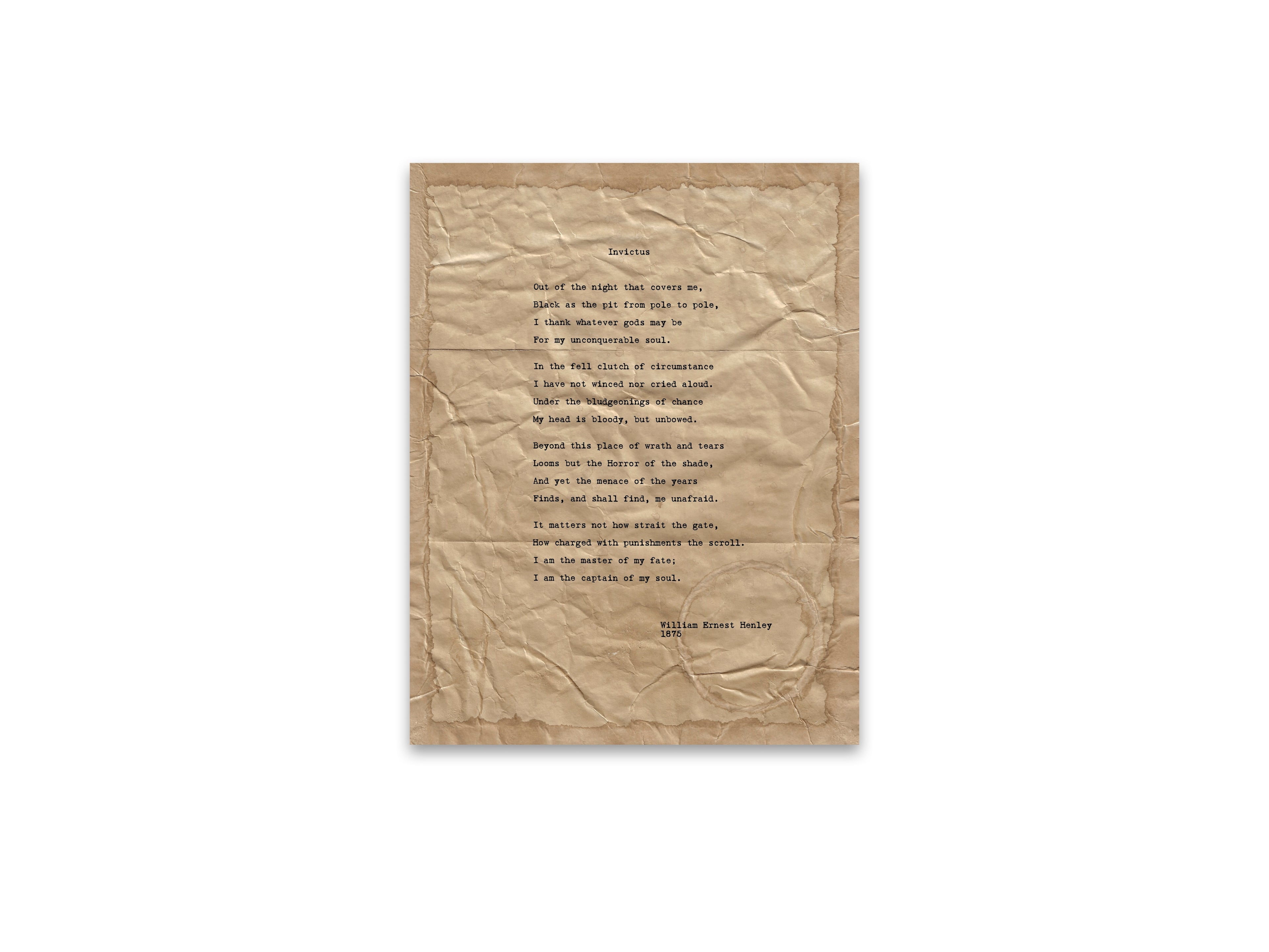 Invictus by William Ernest Henley