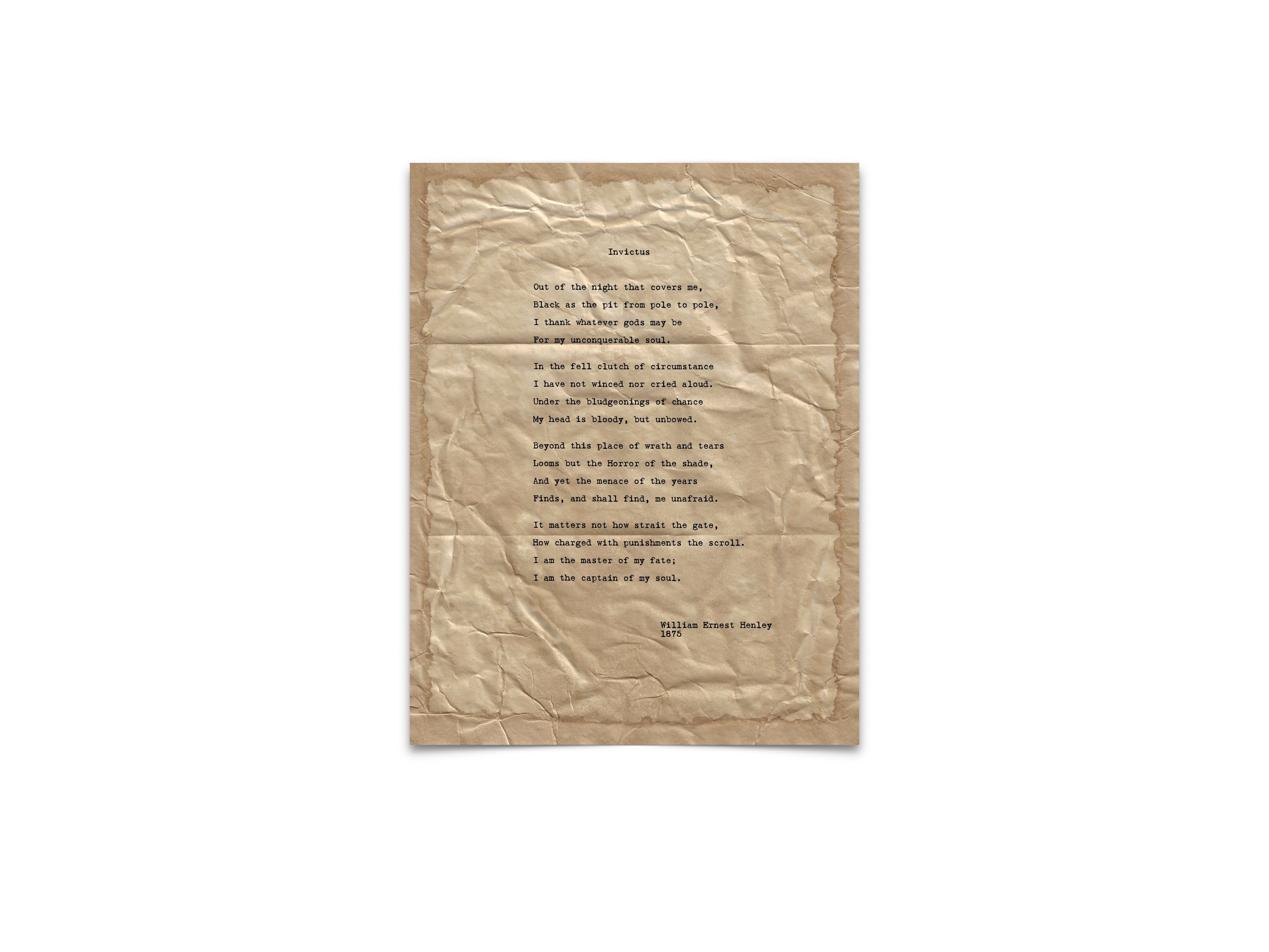 Invictus by William Ernest Henley