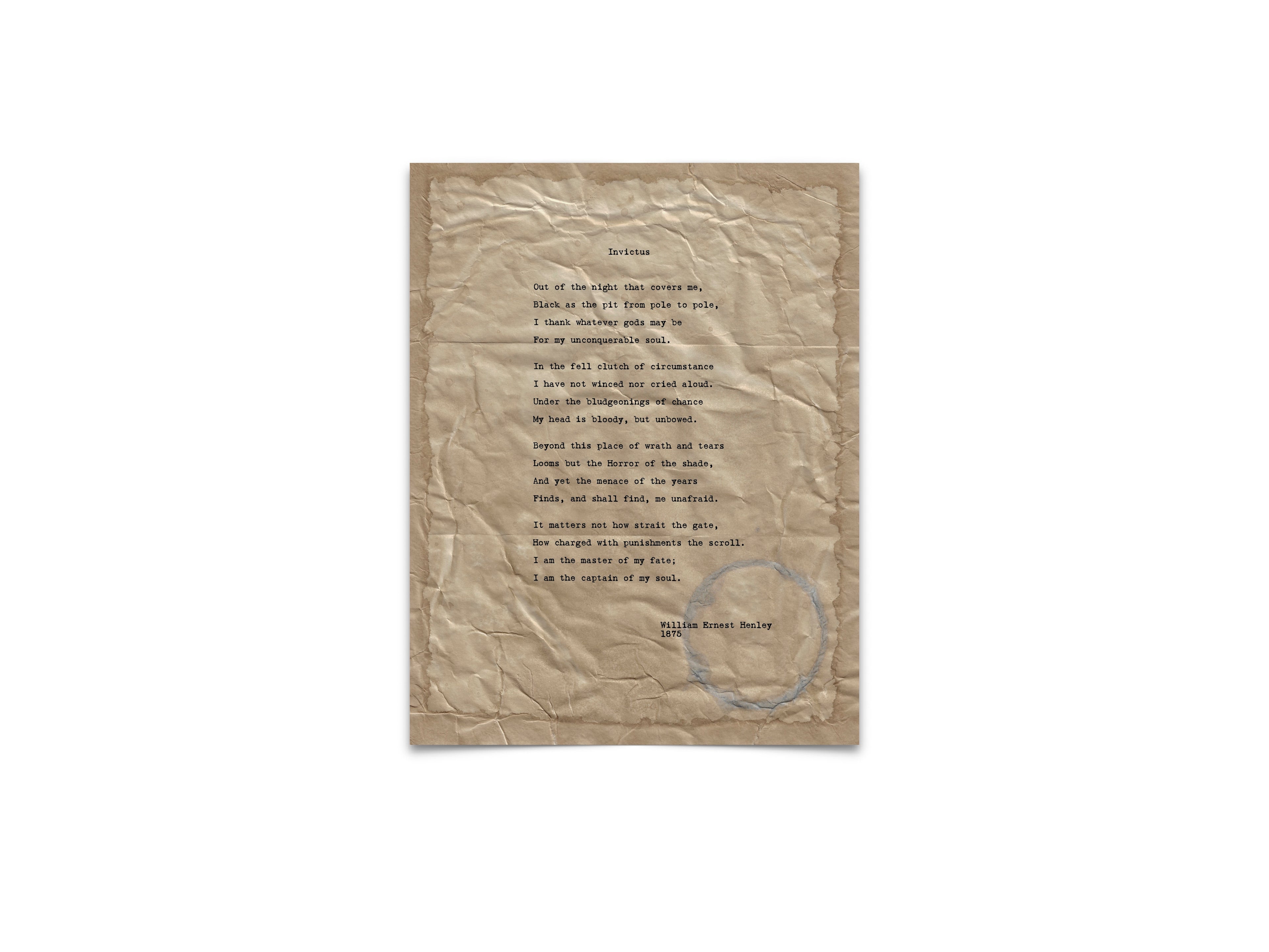 Invictus by William Ernest Henley