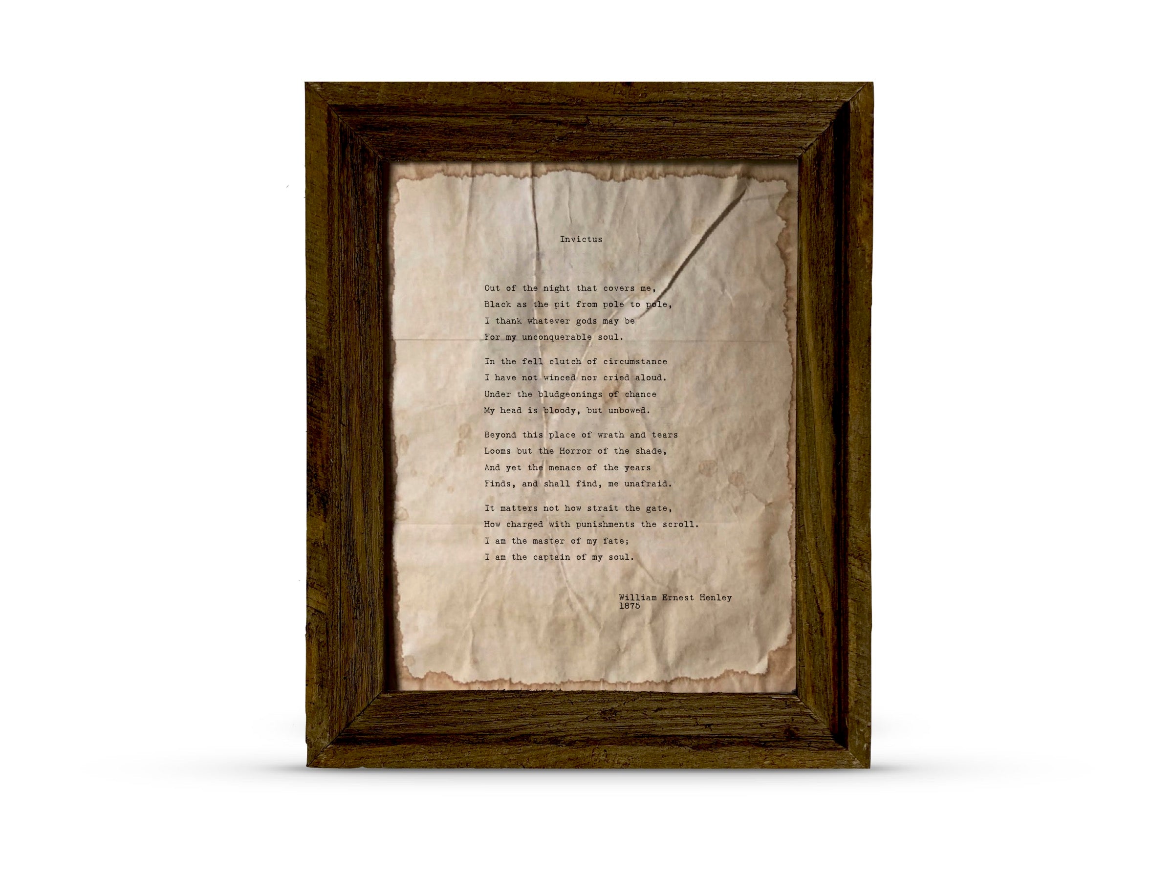 Invictus by William Ernest Henley