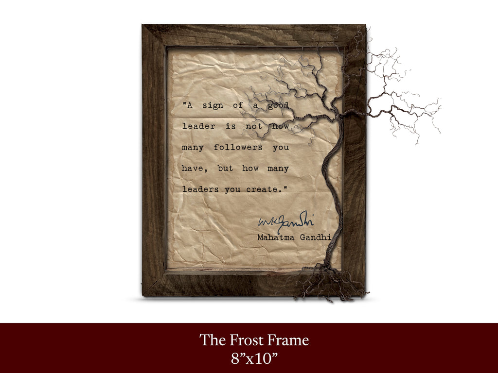 A Sign of a Good Leader Quote by Mahatma Gandhi