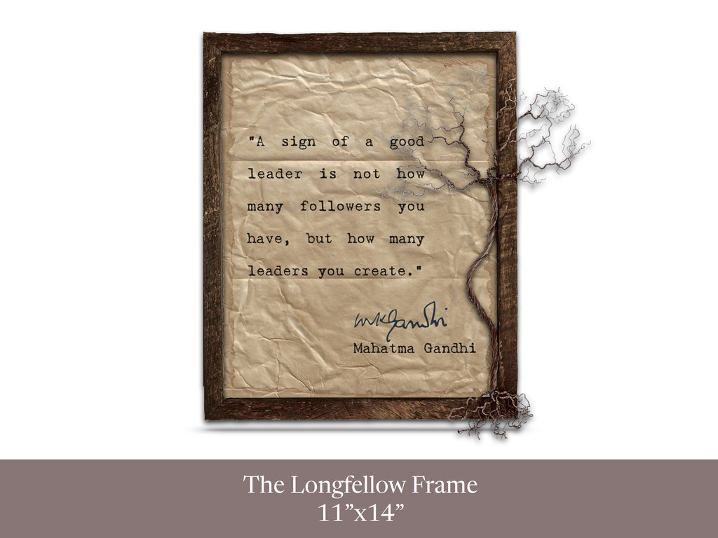 A Sign of a Good Leader Quote by Mahatma Gandhi