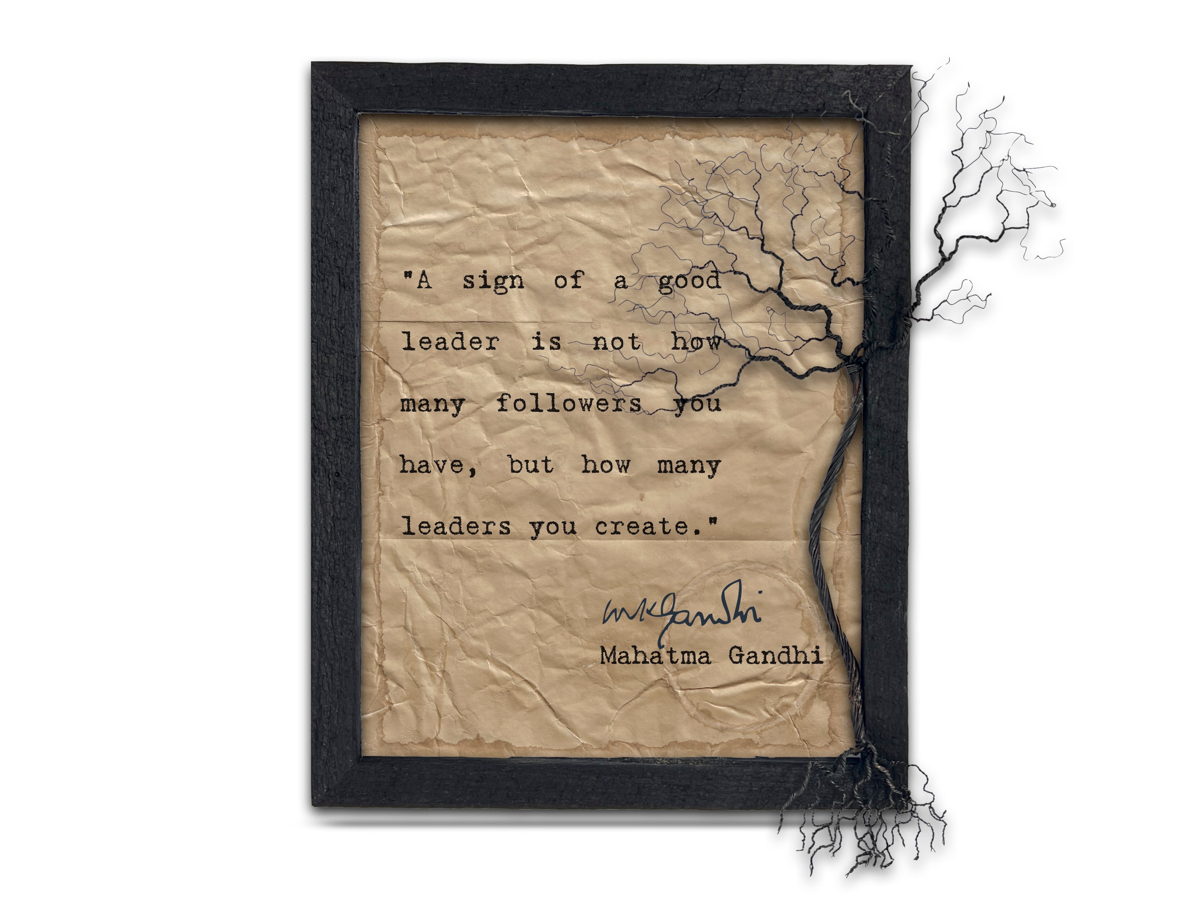 A Sign of a Good Leader Quote by Mahatma Gandhi