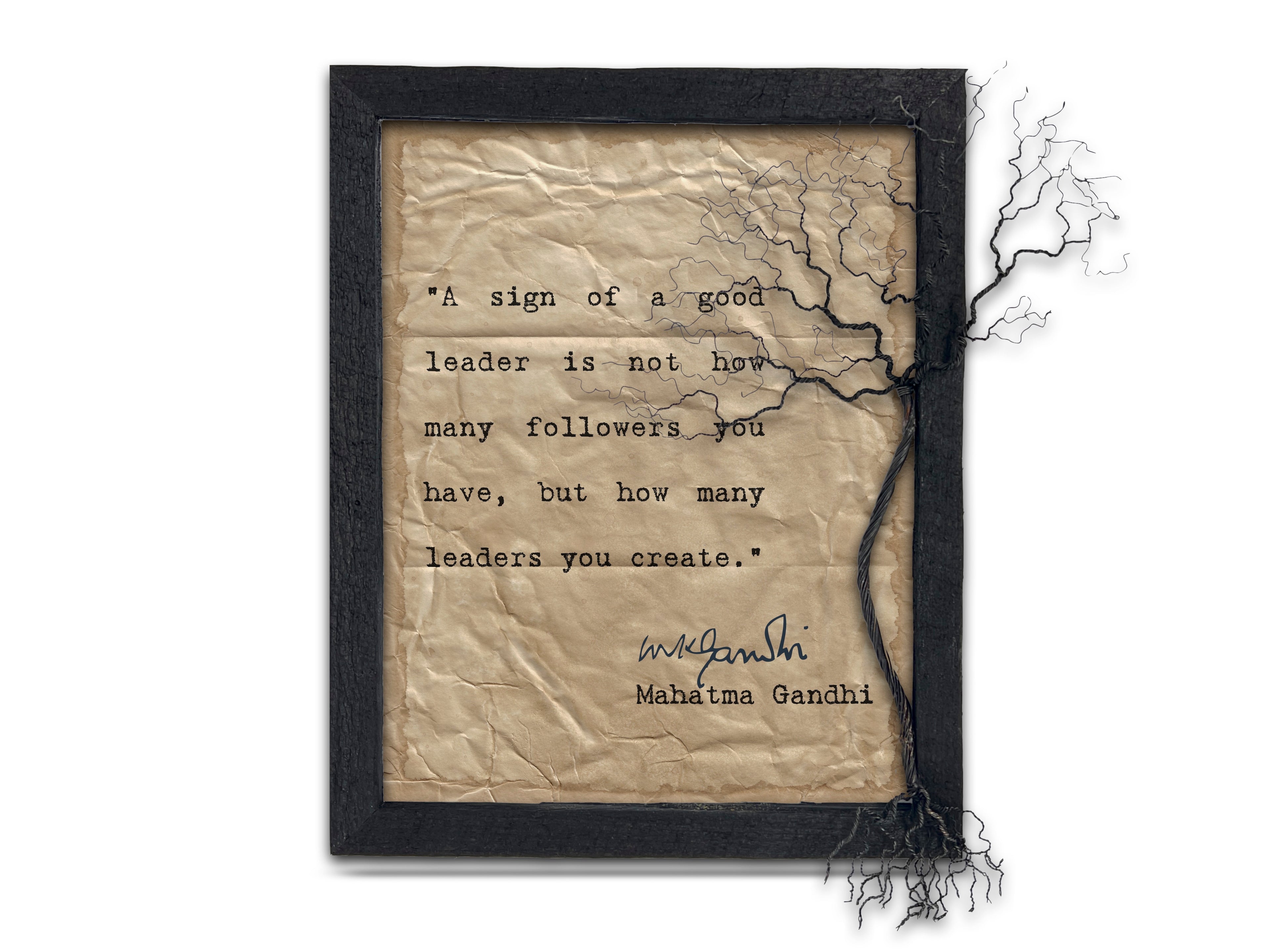 A Sign of a Good Leader Quote by Mahatma Gandhi