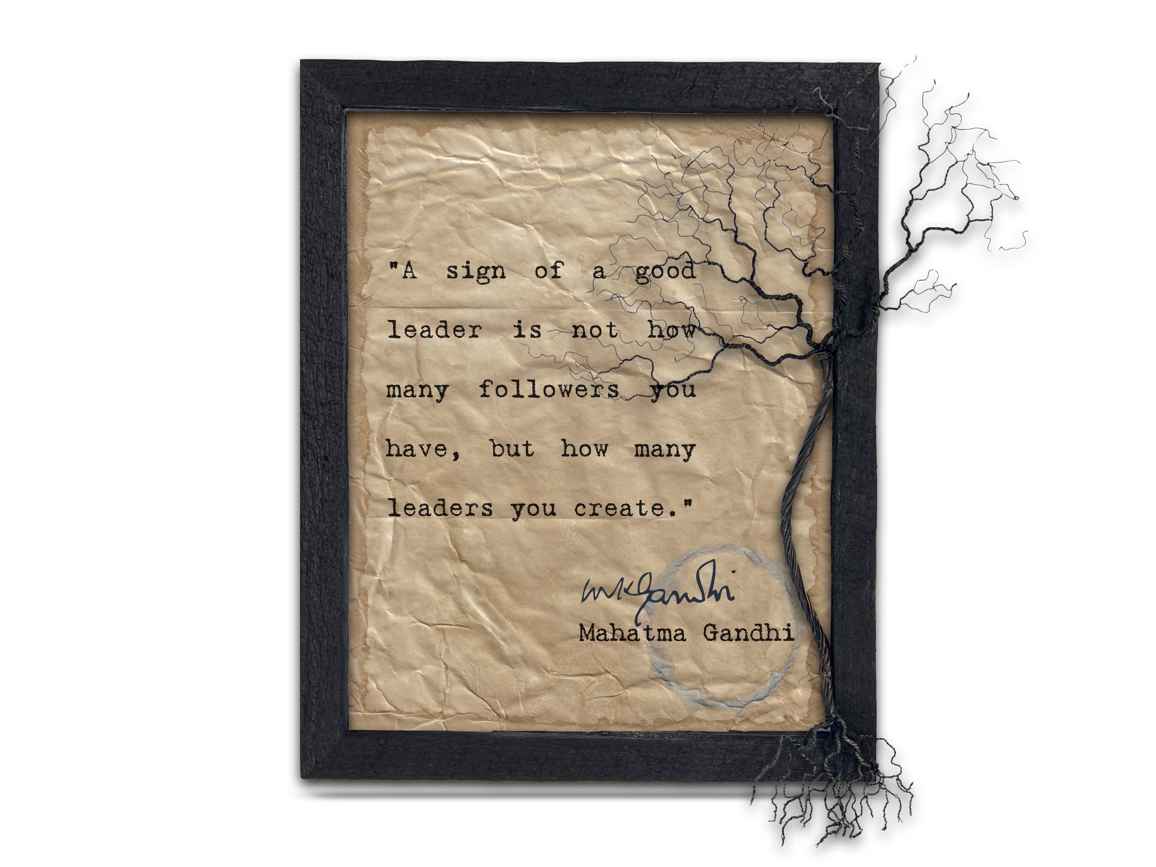 A Sign of a Good Leader Quote by Mahatma Gandhi