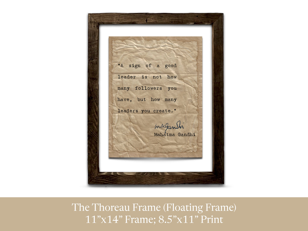 A Sign of a Good Leader Quote by Mahatma Gandhi