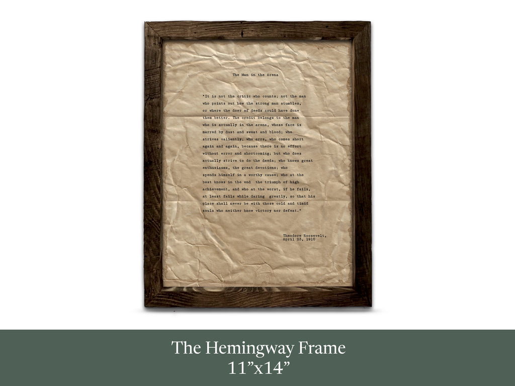 The Man in the Arena by Theodore "Teddy" Roosevelt